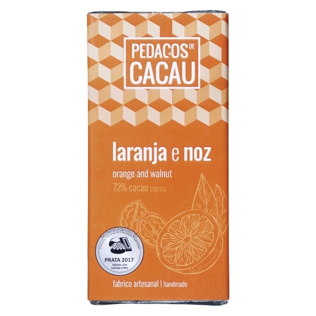 Imagem 0 de Chocolate Preto com Laranja e Noz 100 g