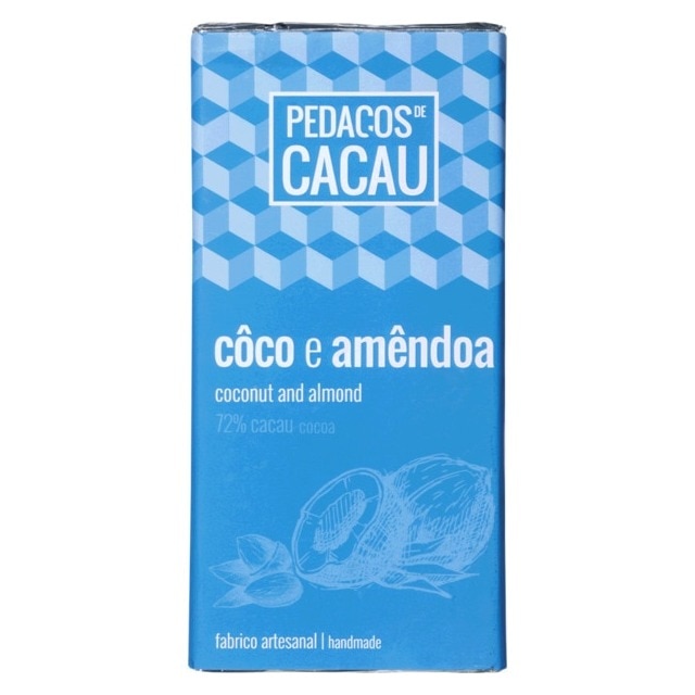 Imagem 0 de Chocolate Preto com Coco e Amêndoa 100 g