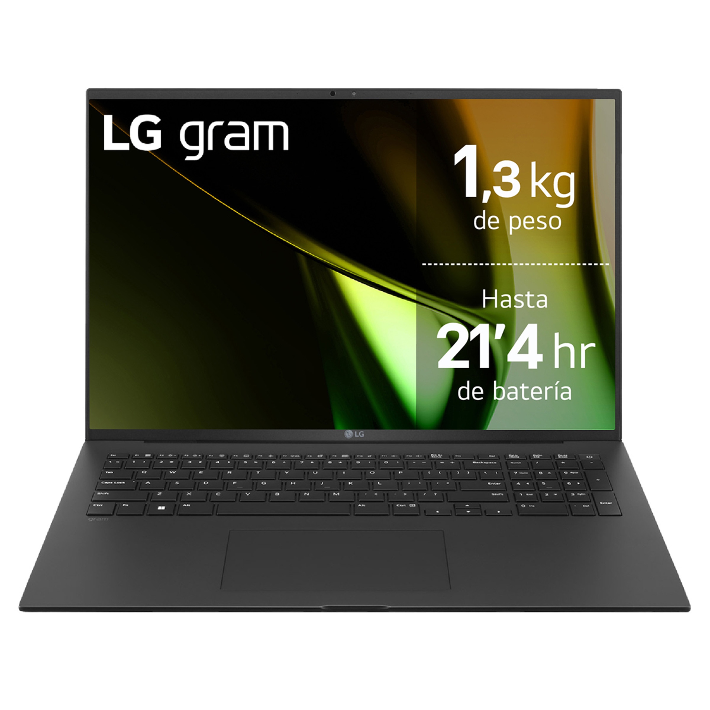 Portátil LG gram 17ZD90S, Intel Core Ultra 7-155H, 16GB, 512 GB SSD, 17", Sin SO Negro-1