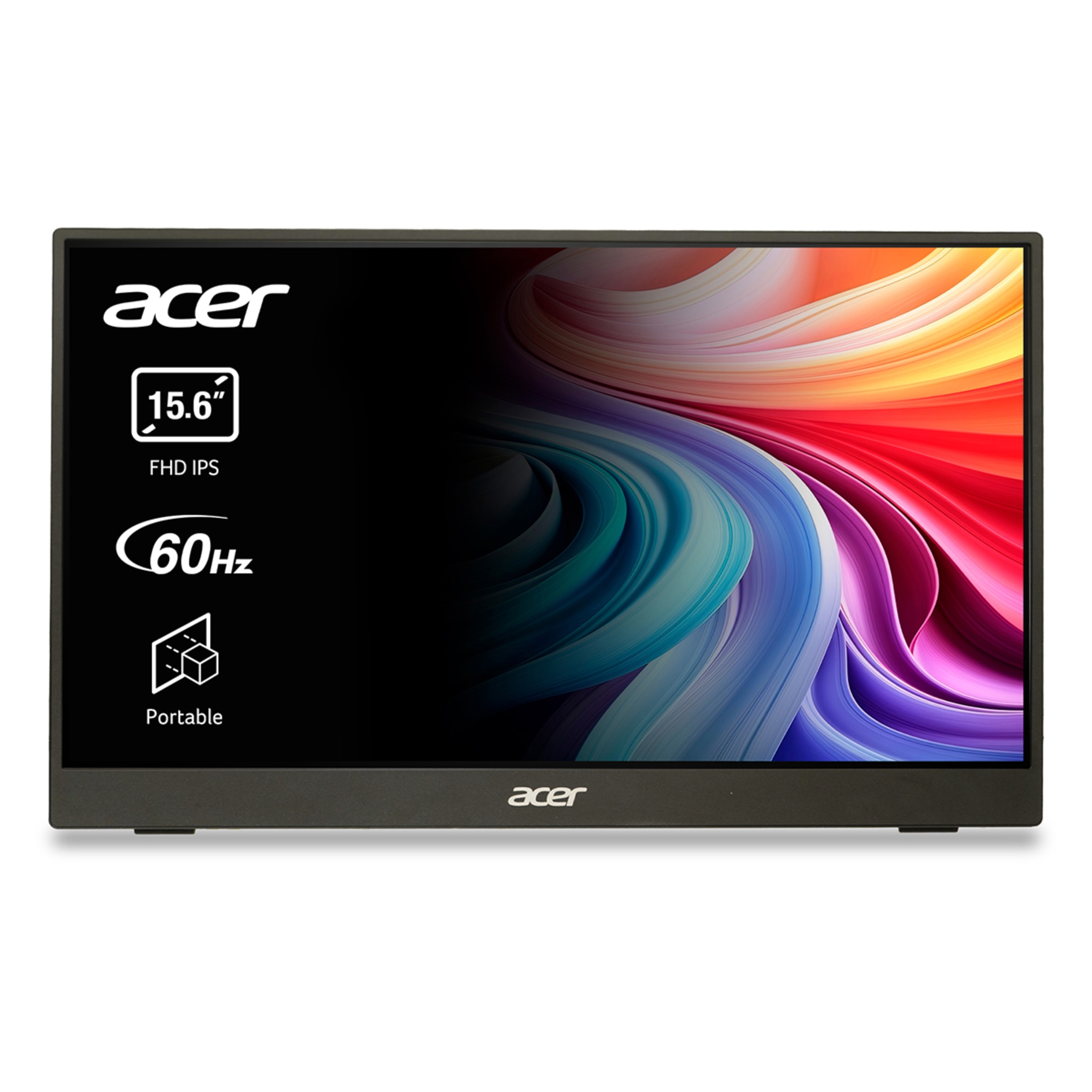 Monitor PC portátil 40cm (15,6") Acer PM161QB1bmiuux, 60 Hz Full HD IPS, AdaptiveSync Negro-1
