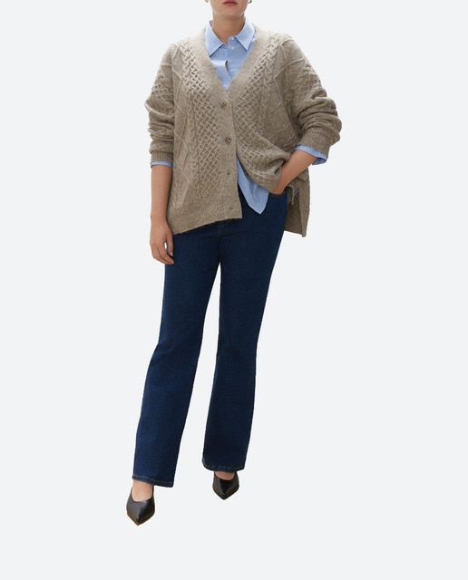 Imagen 0 de Cárdigan con botón lateral de mujer
