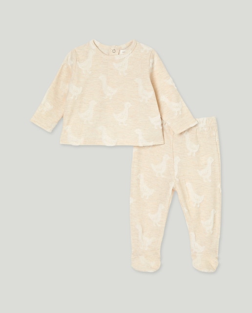 Imagem 0 de Pijama Comprido de Bebé em Tecido Turco Estampado