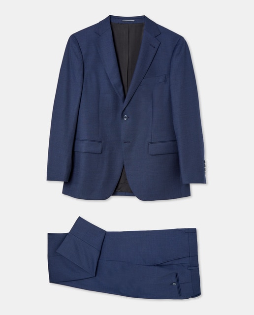 Imagen 0 de Traje de hombre ojo de perdiz azul lavable