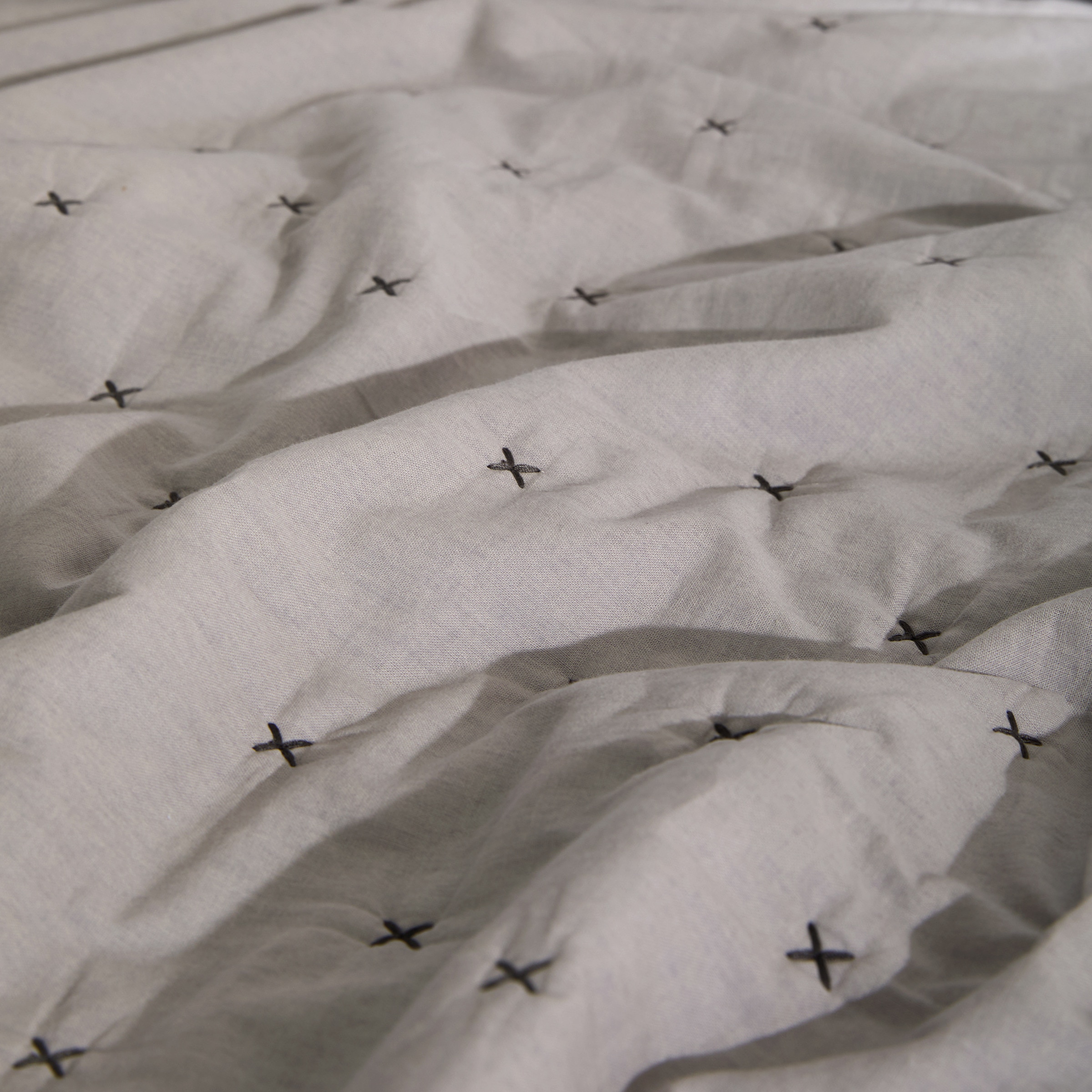 Edredón algodón Corbin Gris-3