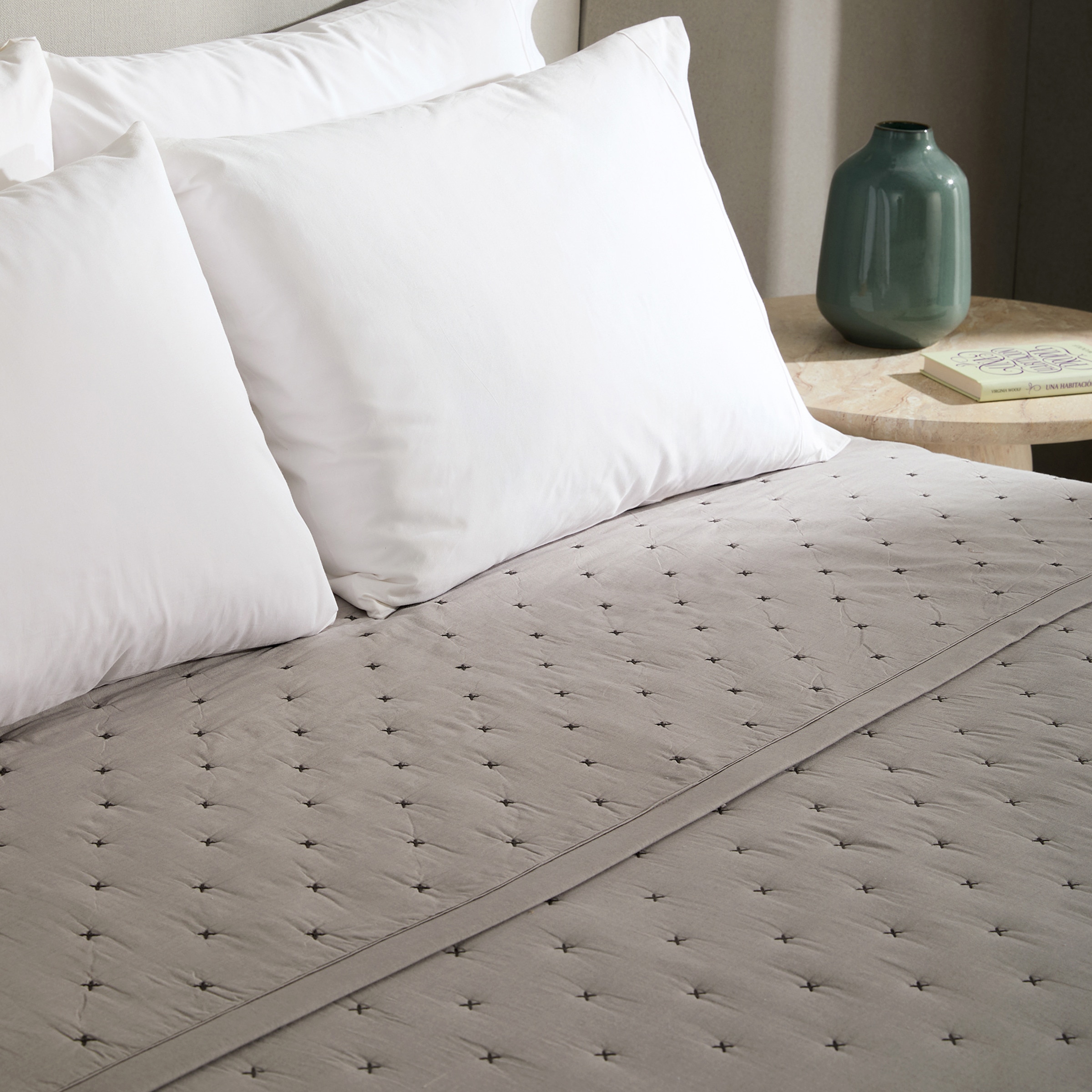 Edredón algodón Corbin Gris-2