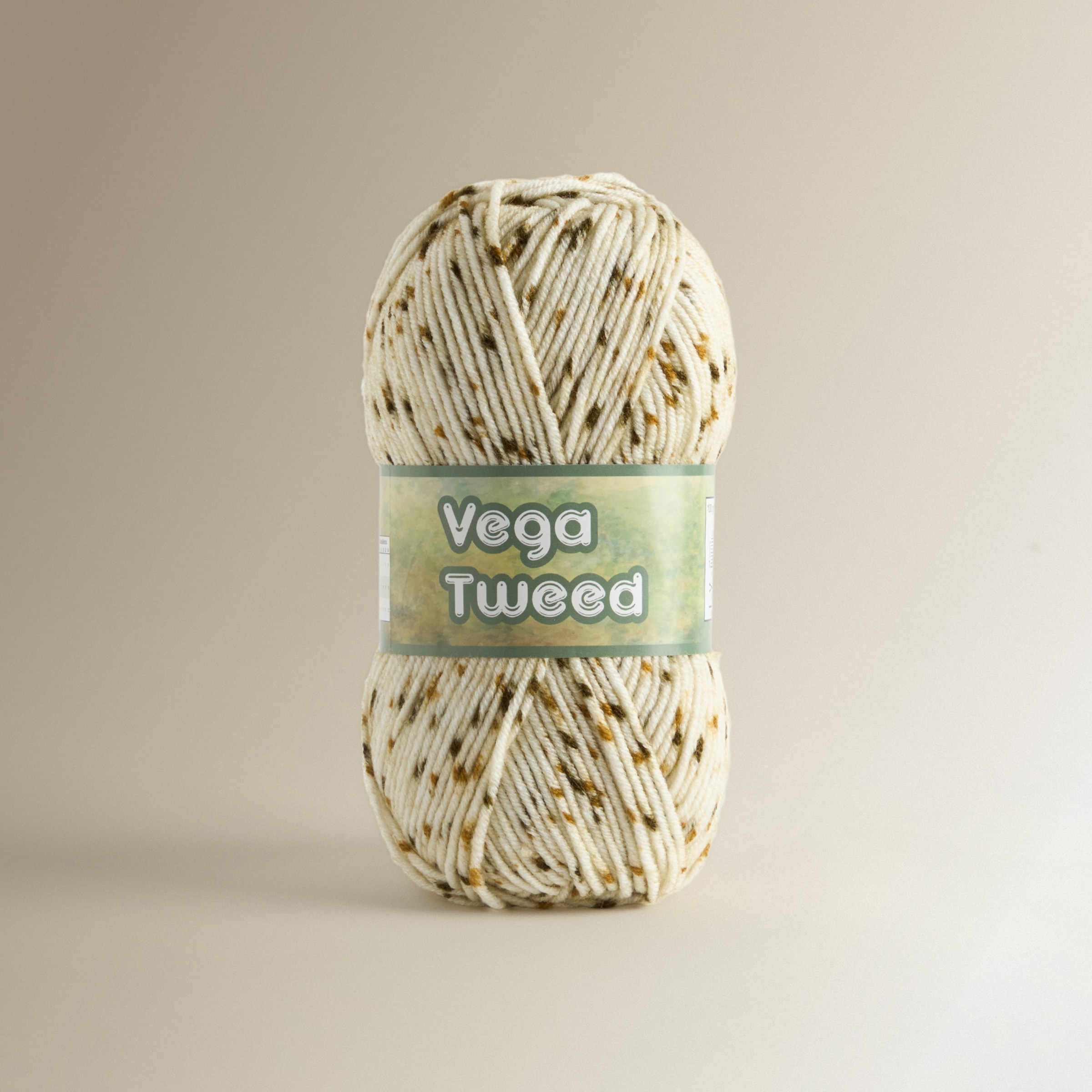 Novelo de Lã Acrílico 100 g Vega Tweed Nako Verde-1