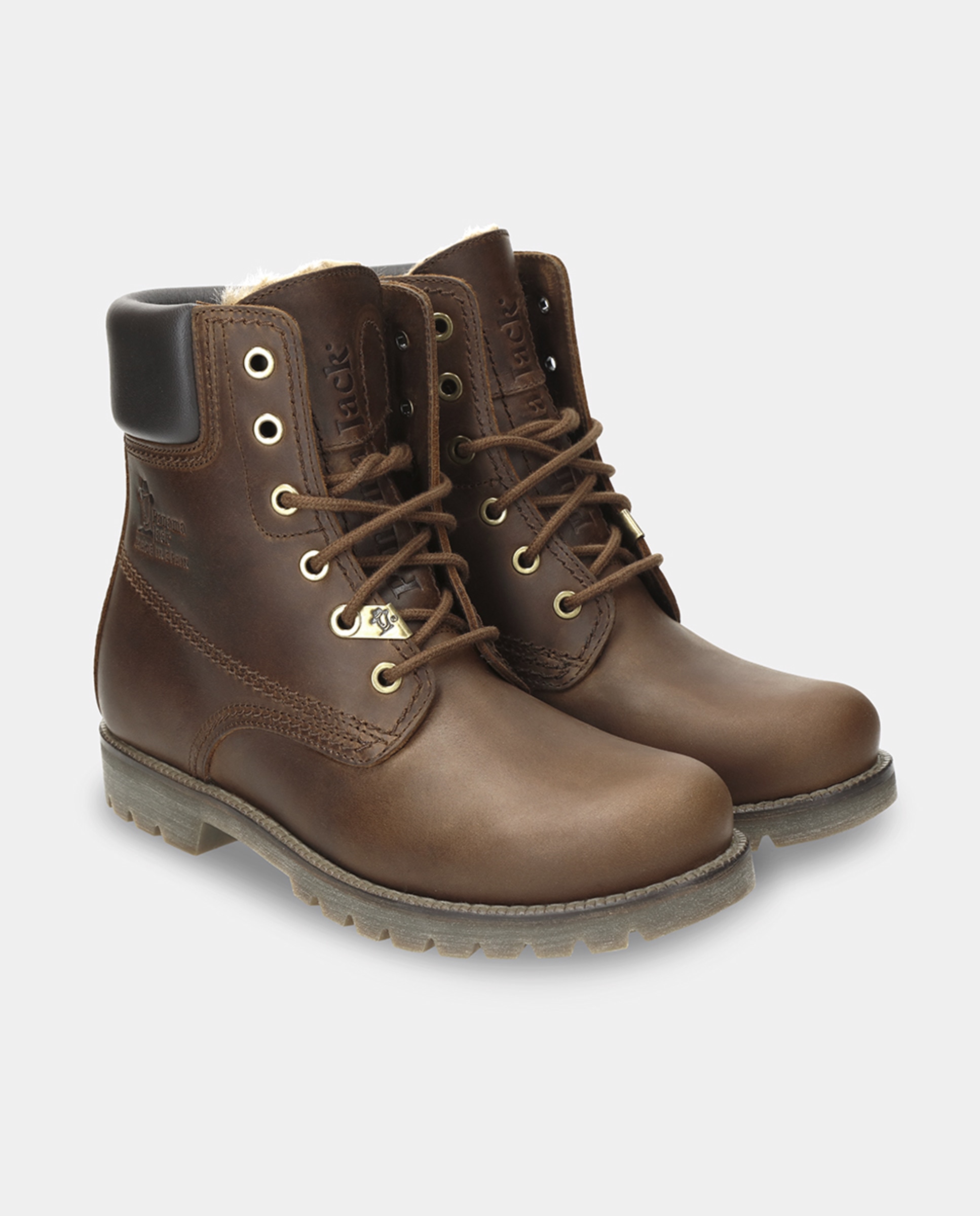 Botas em Pele e com Forro de Pelo Sintético Couro-4