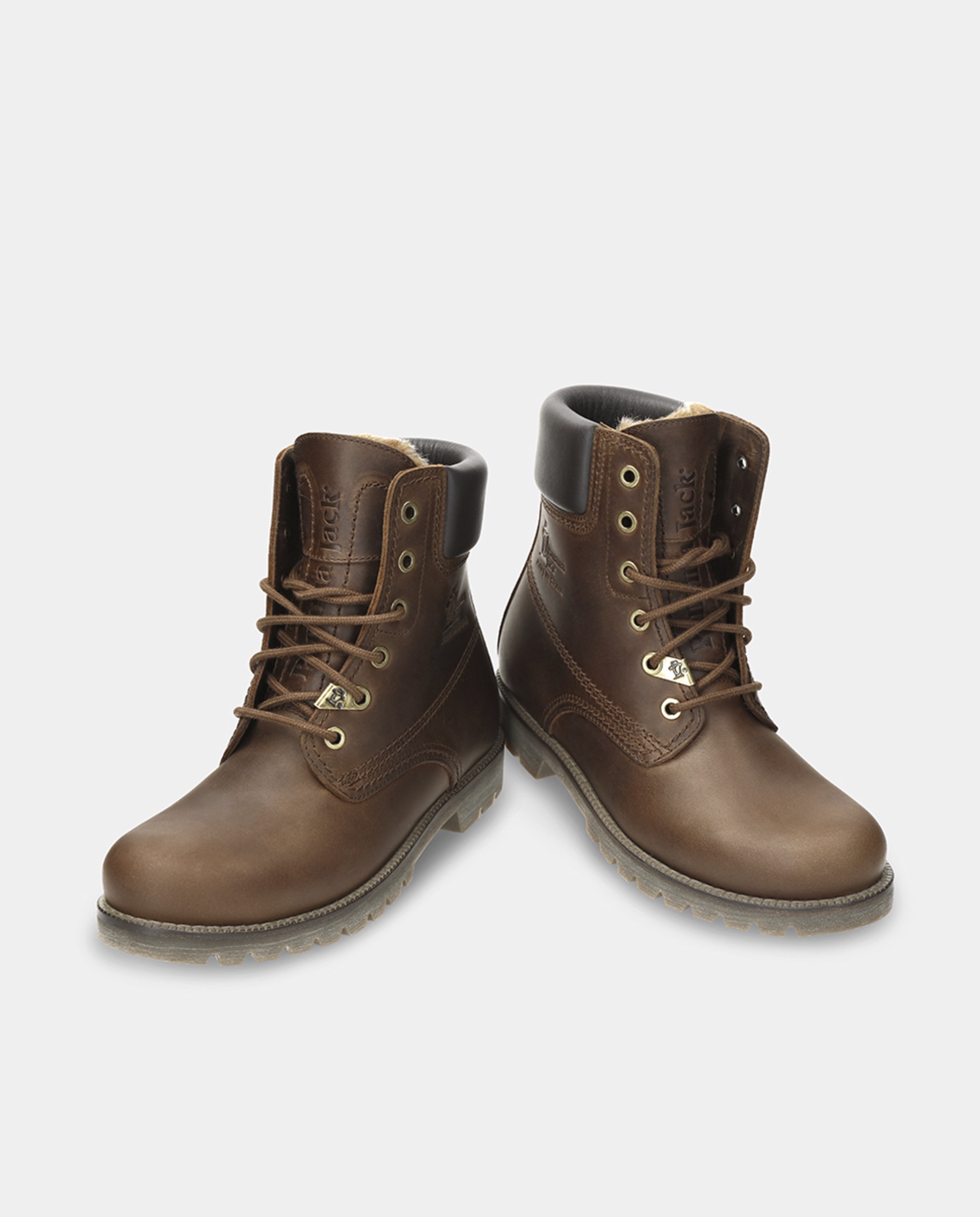 Botas em Pele e com Forro de Pelo Sintético Couro-2