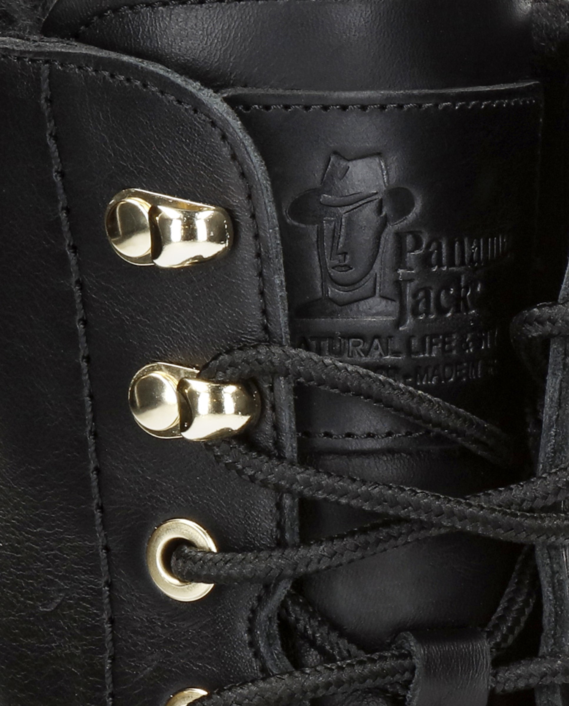 Botas em Pele e com Forro de Pelo Sintético Preto-5