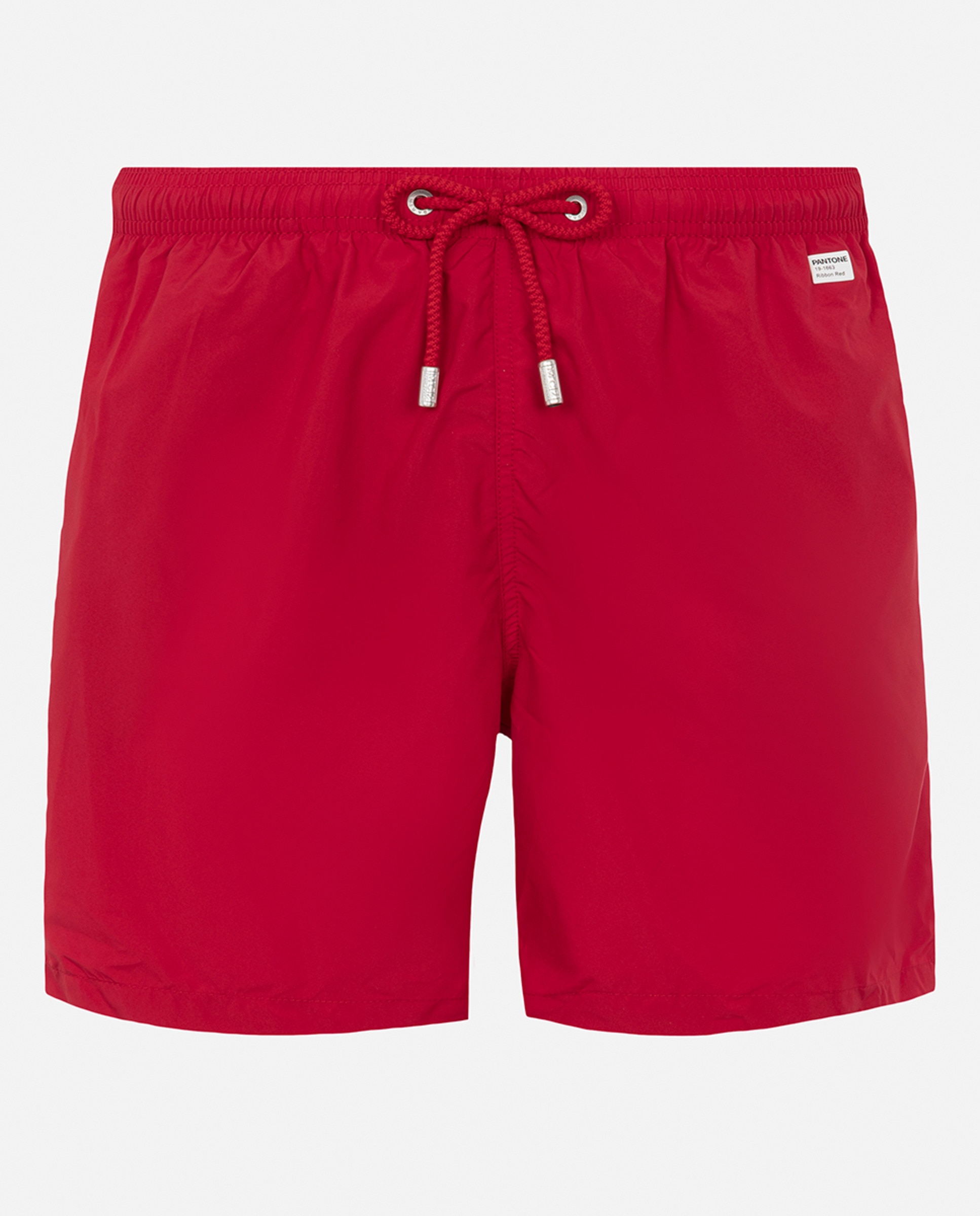 Calções de Banho de 40 cm de Comprimento com Cós Elástico e Dois Bolsos Vermelho-1