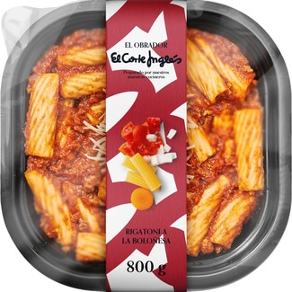 rigatoni a la boloñesa envase 800 g - El Obrador El Corte Ingles