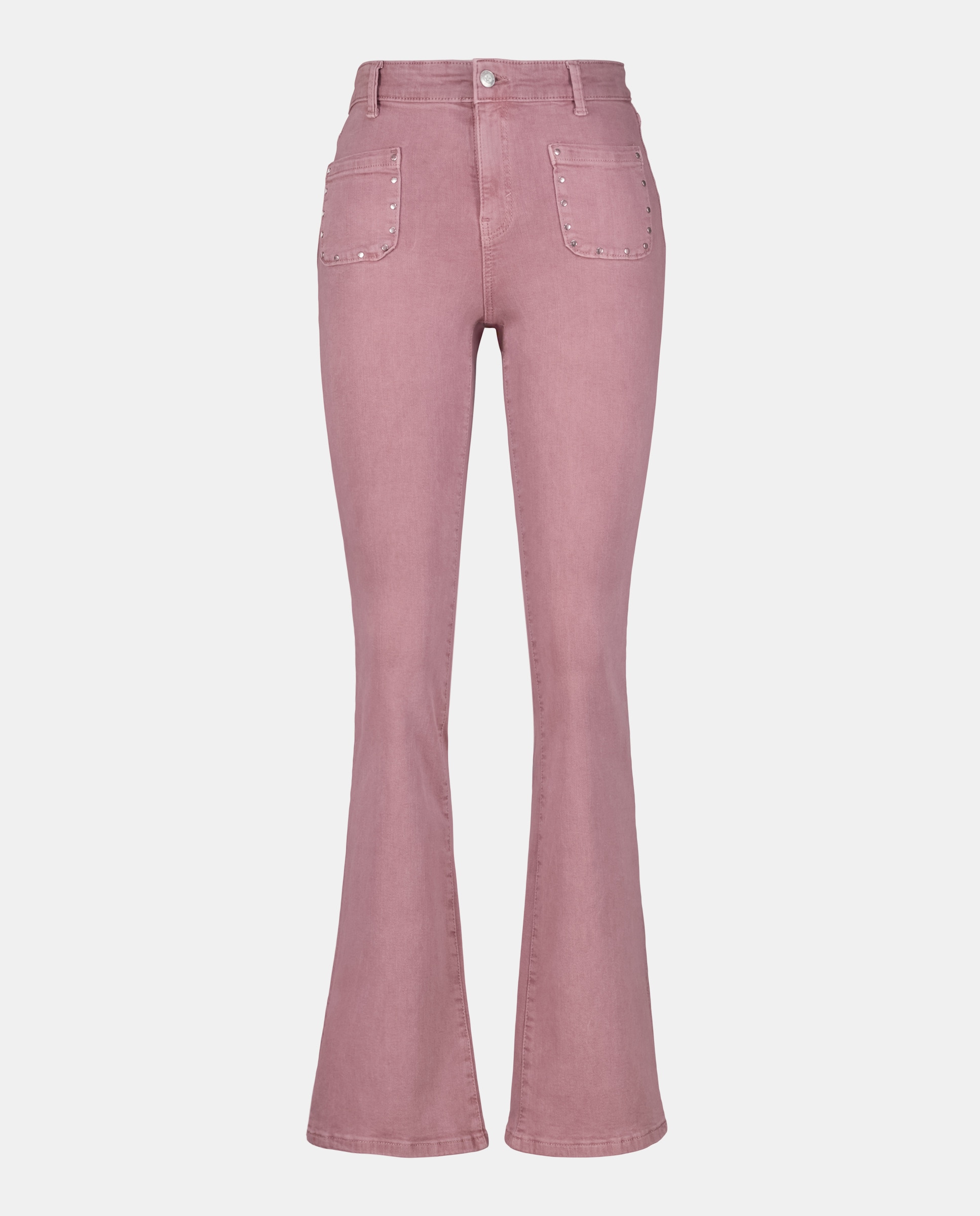 Pantalones Campana Pantalones Vaqueros Rosa Palo Pantalón De