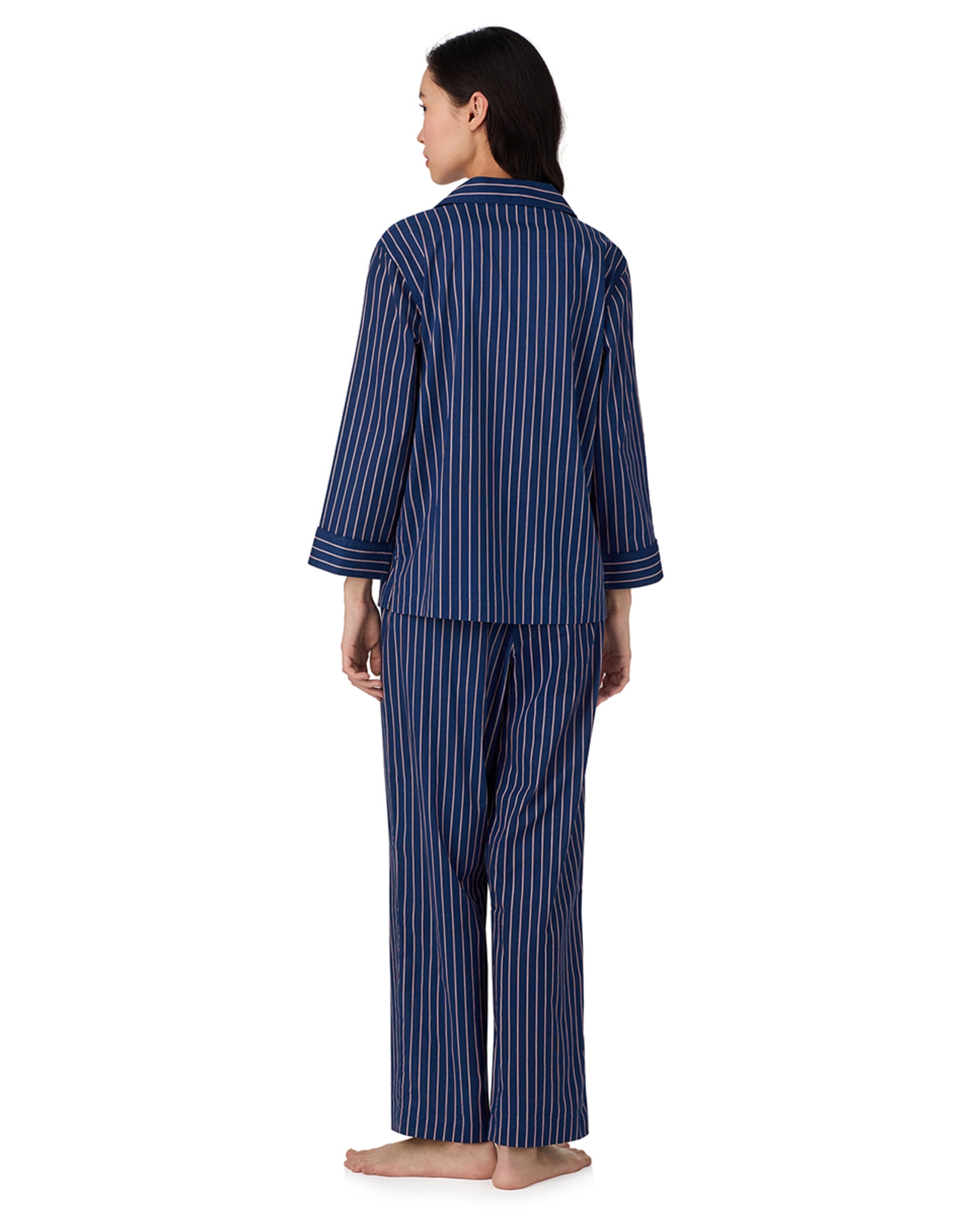 Pijama de Algodão e Viscose Azul-claro-2