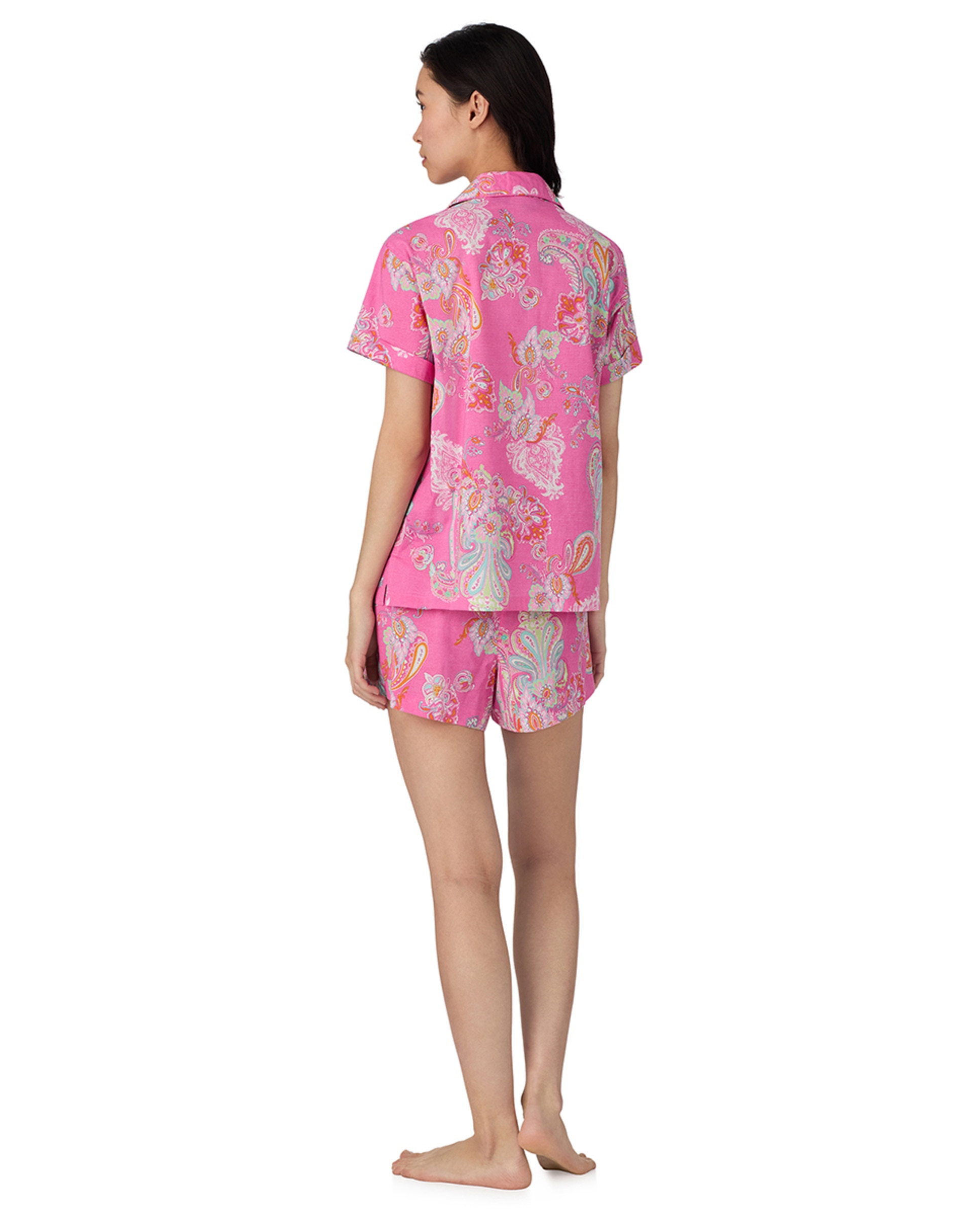 Pijama de Algodão e Viscose Rosa-claro-2
