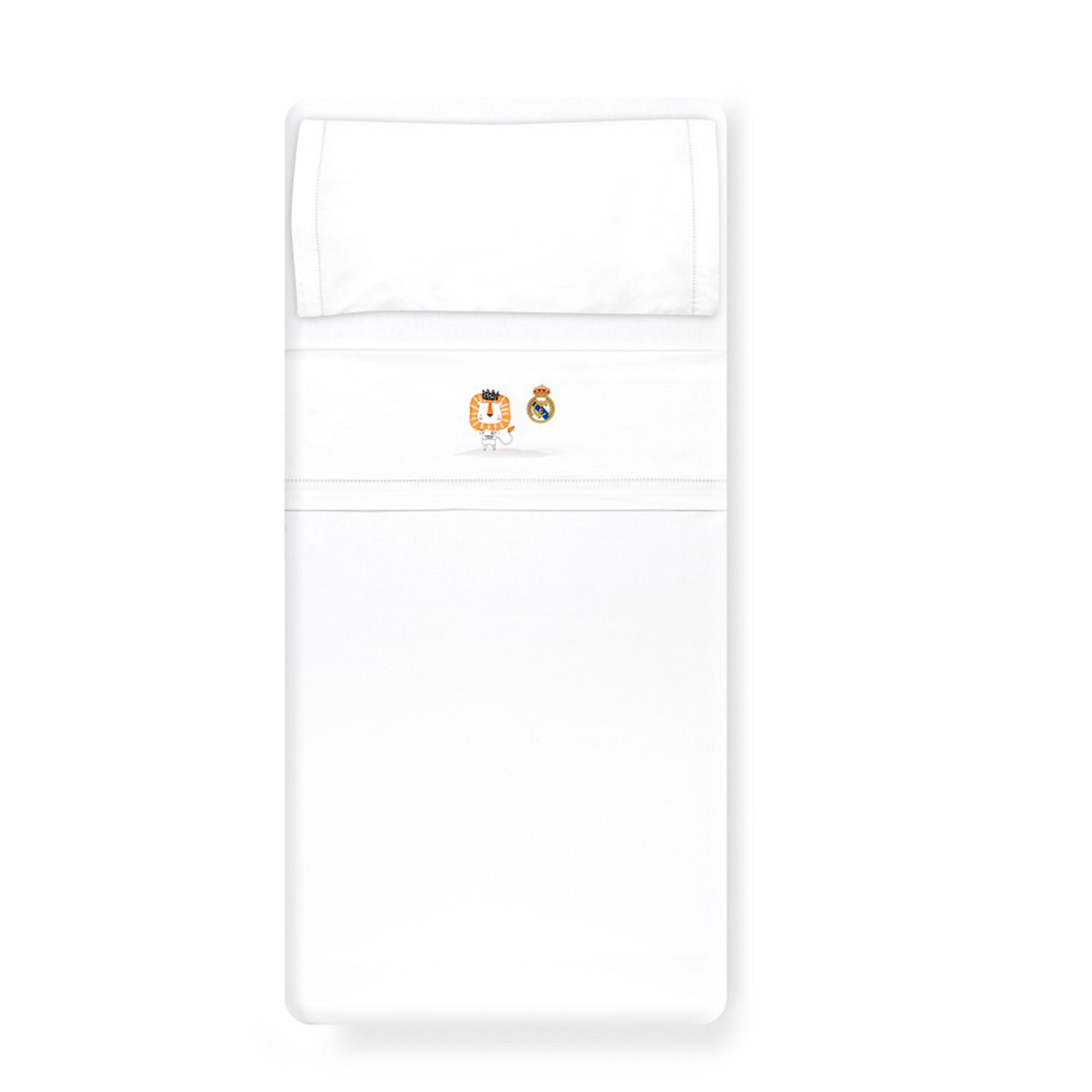 Triptico cuna real madrid leon escudo Blanco-3