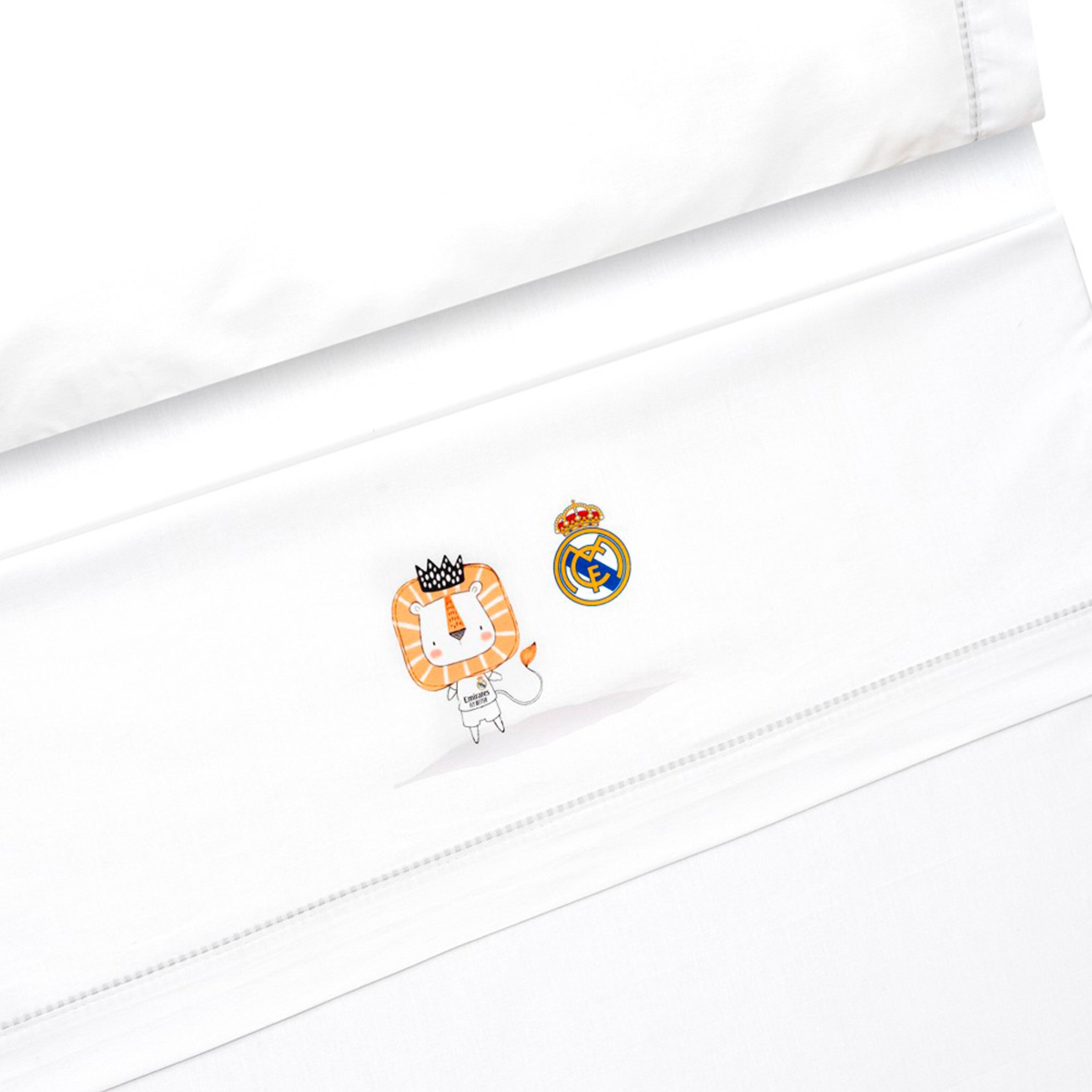 Triptico minicuna real madrid leon escudo Blanco-2
