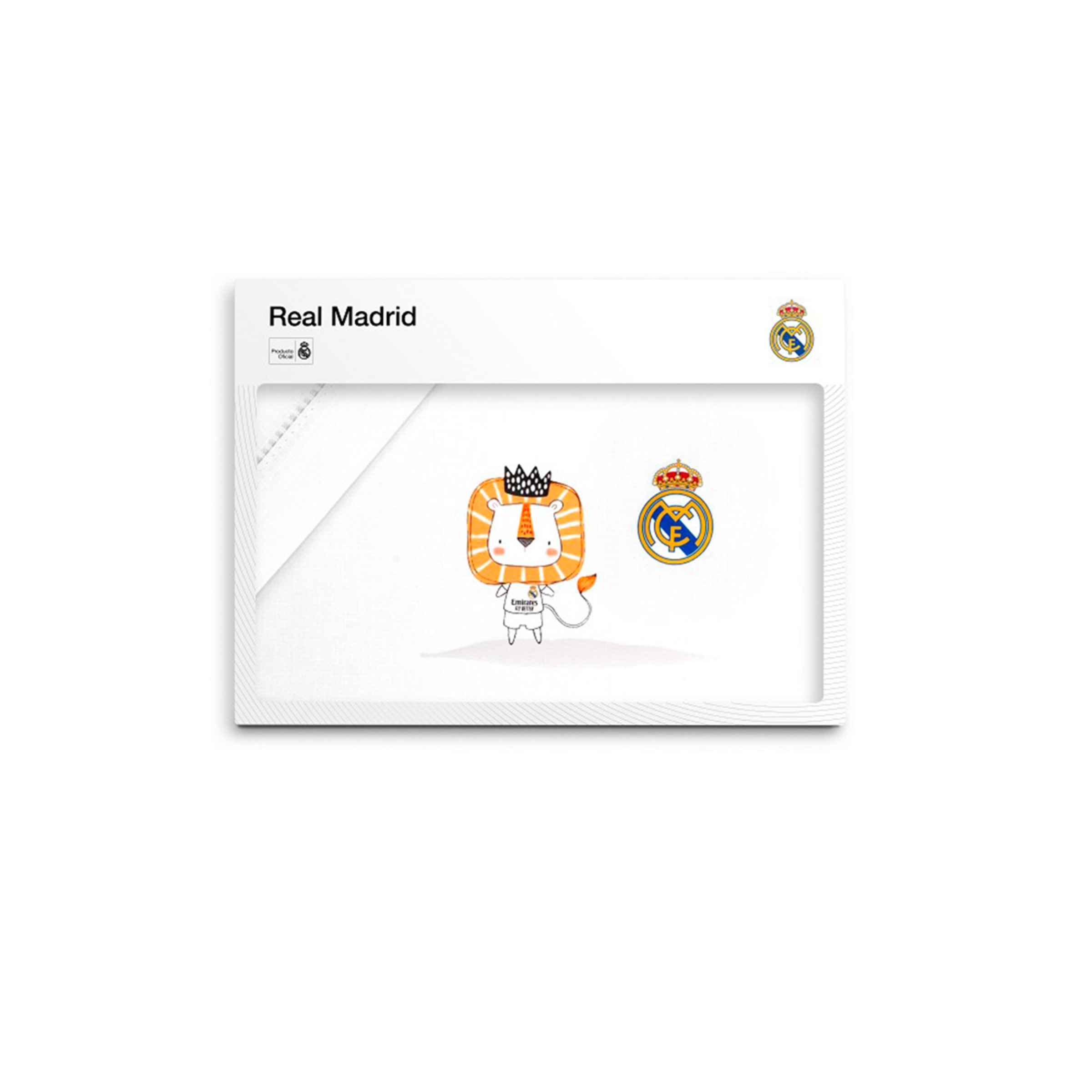 Triptico minicuna real madrid leon escudo Blanco-1