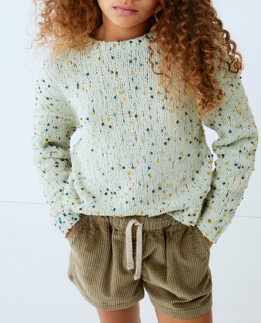 Imagen 0 de Jersey chenilla neps multicolores de niña