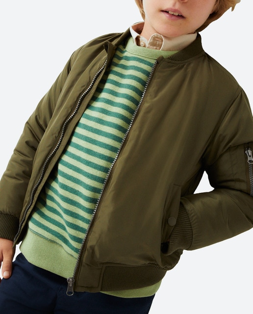 Imagen 0 de Bomber de niño con forro a contraste