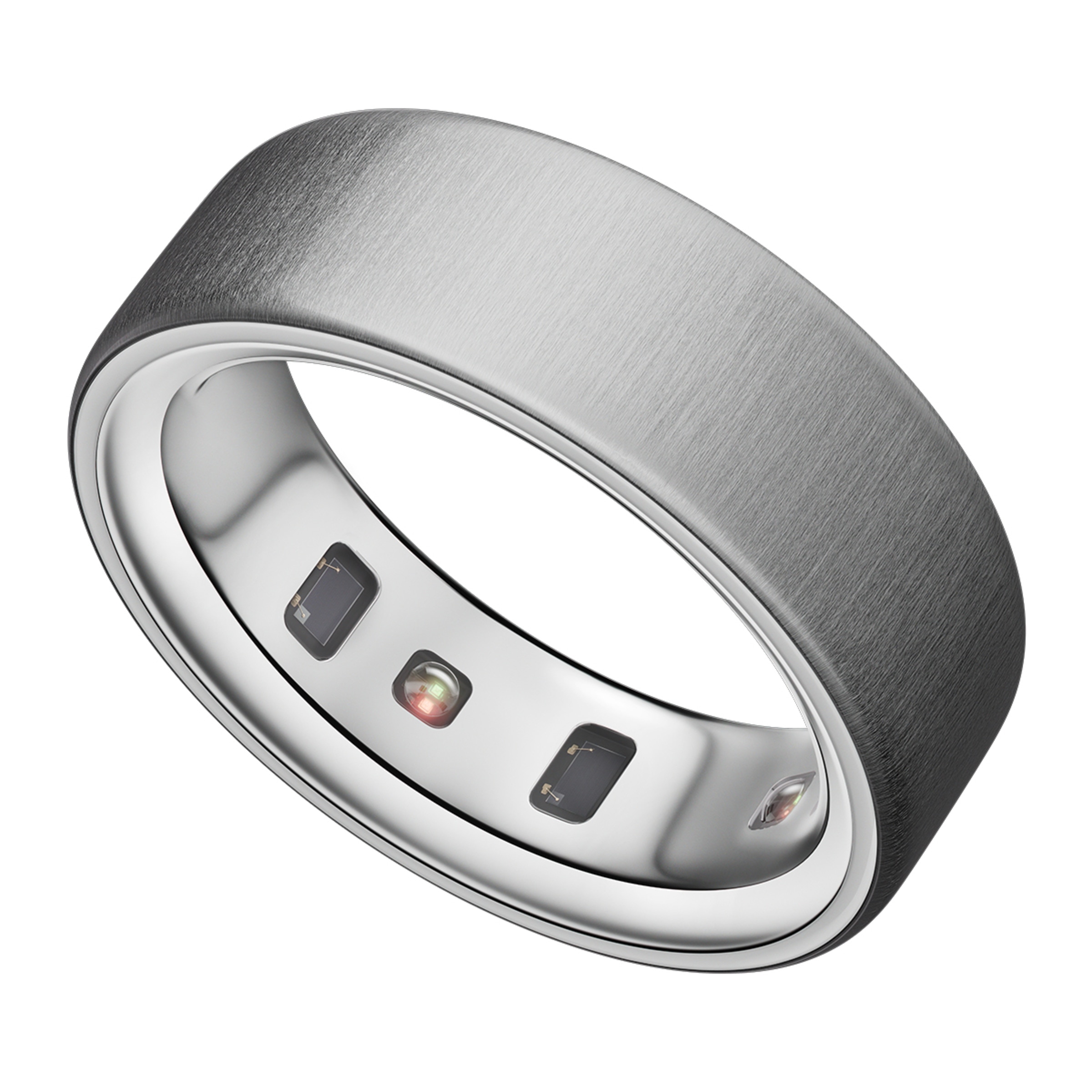 Anillo inteligente Oura Ring Gen4 Brushed Silver Plata pulida-2