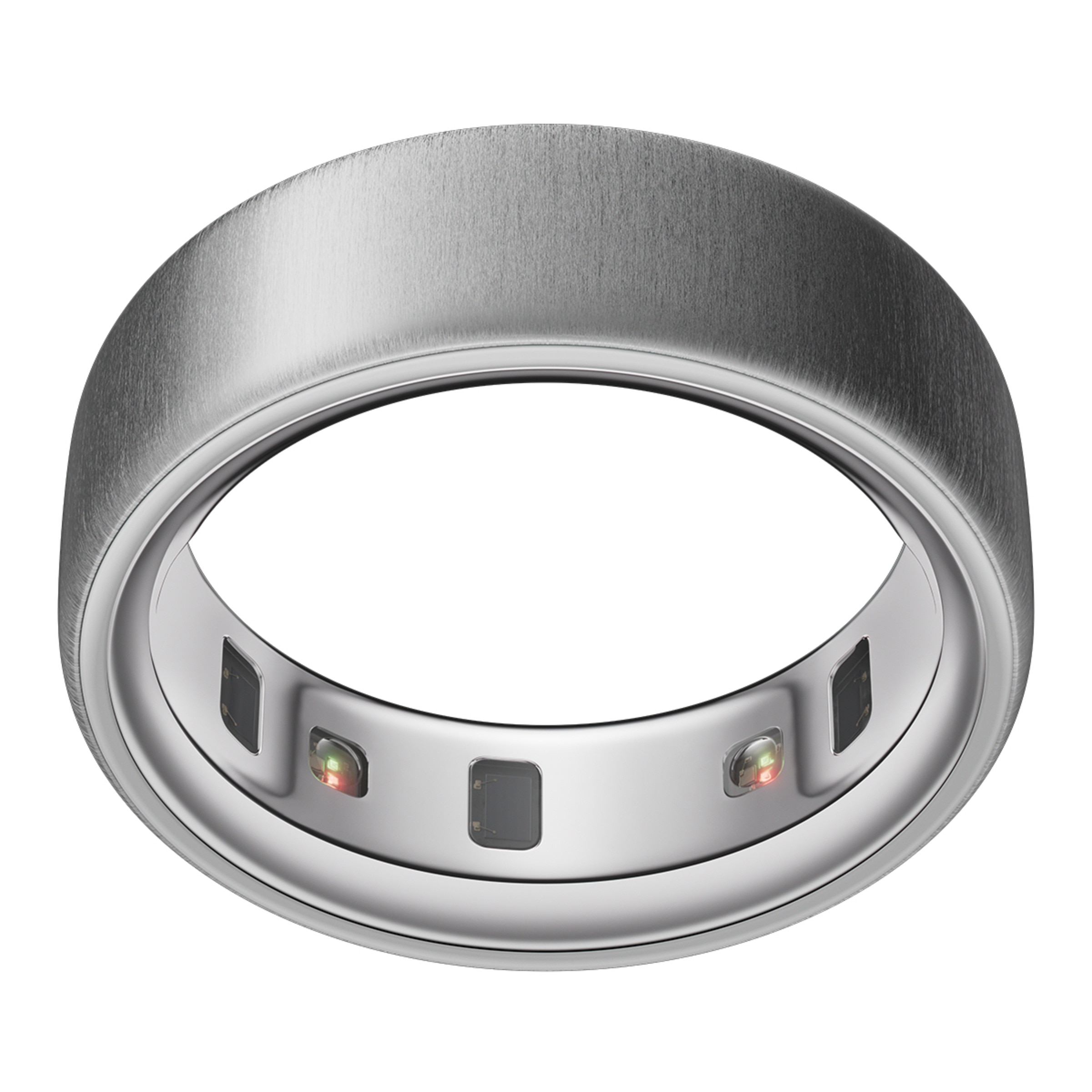 Anillo inteligente Oura Ring Gen4 Brushed Silver Plata pulida-1