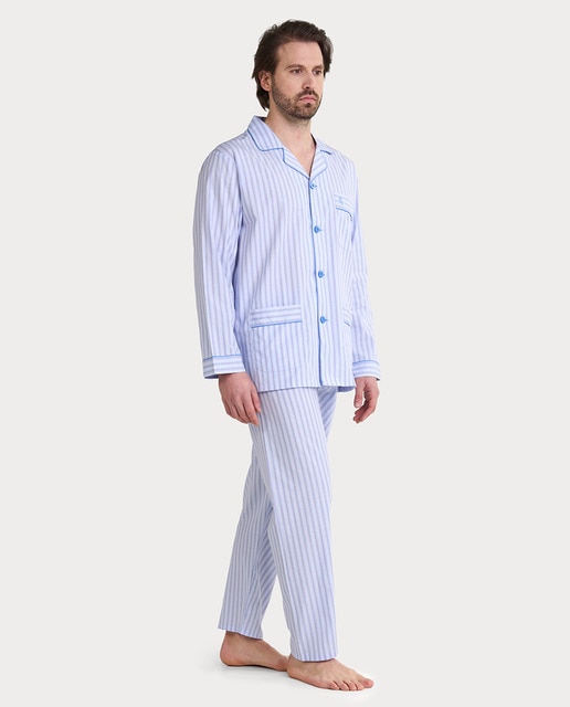 Imagem 0 de Pijama Comprido de Tecido com Aba