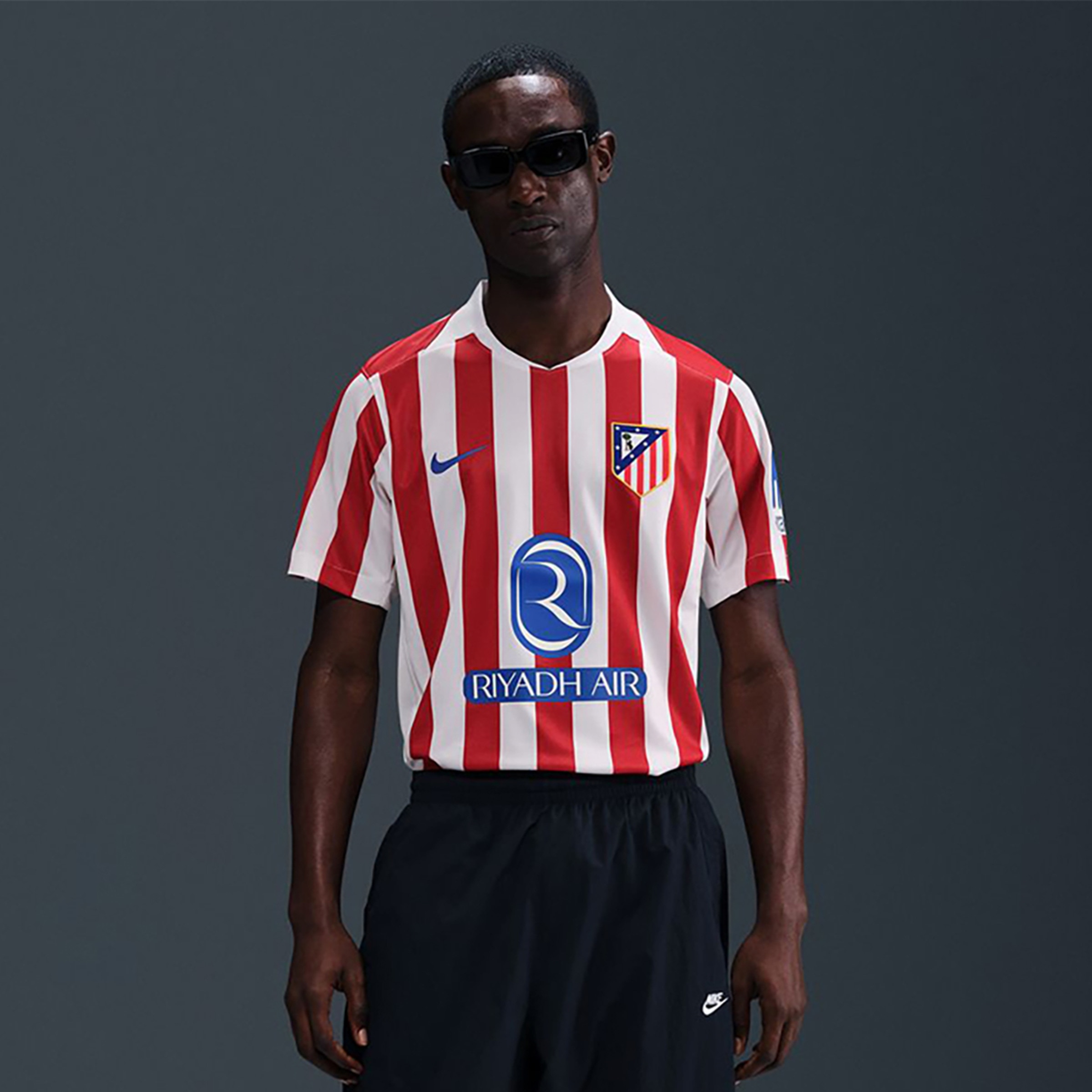 T-shirt de Homem 1.º Equipamento Atlético de Madrid 2025-2026 Stadium Vermelho / Branco-1