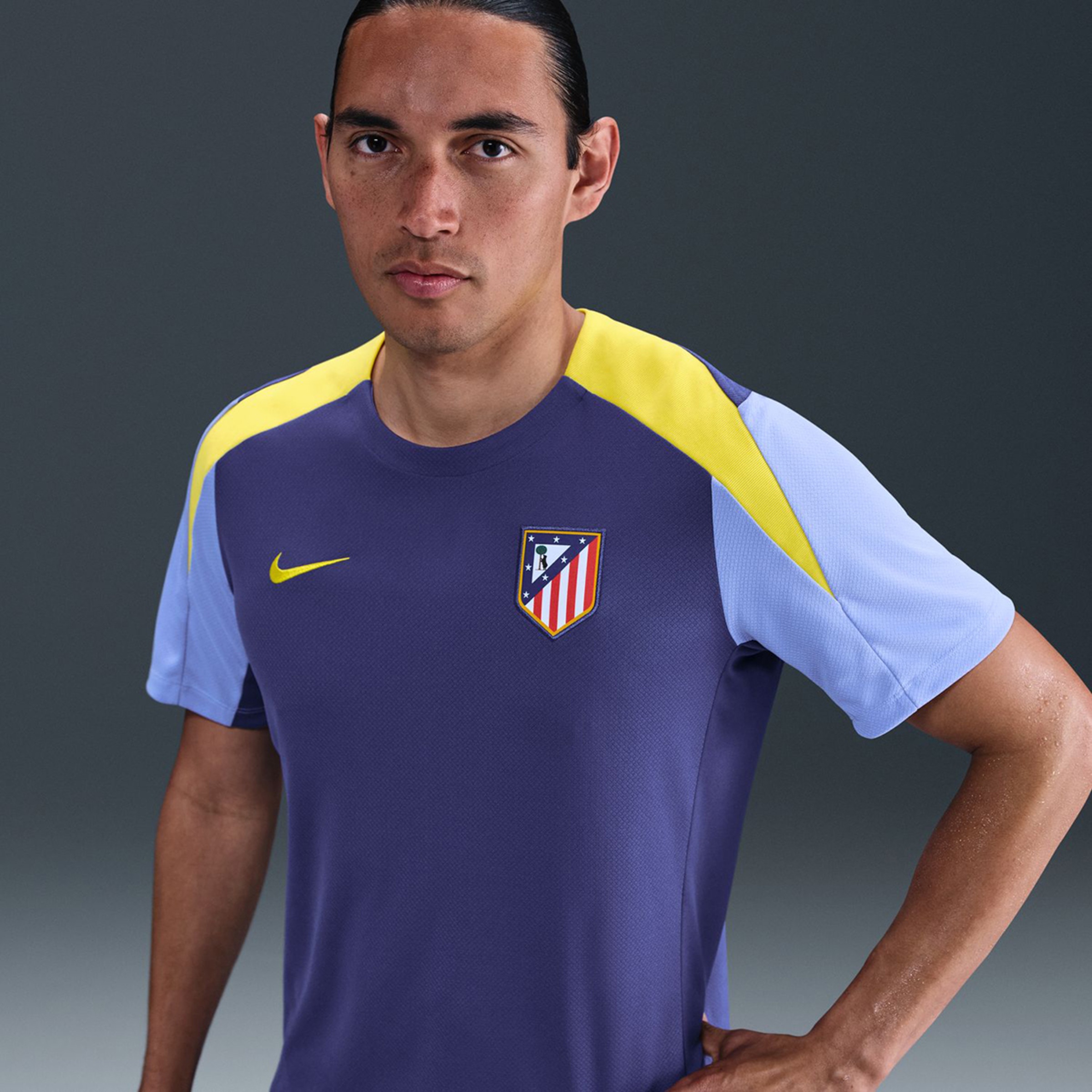 T-shirt de Homem Atlético de Madrid 2025-2026 Strike Roxo-4