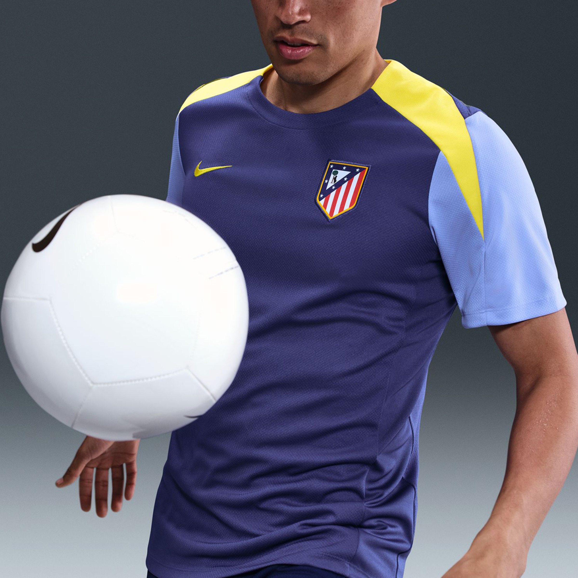 T-shirt de Homem Atlético de Madrid 2025-2026 Strike Roxo-3
