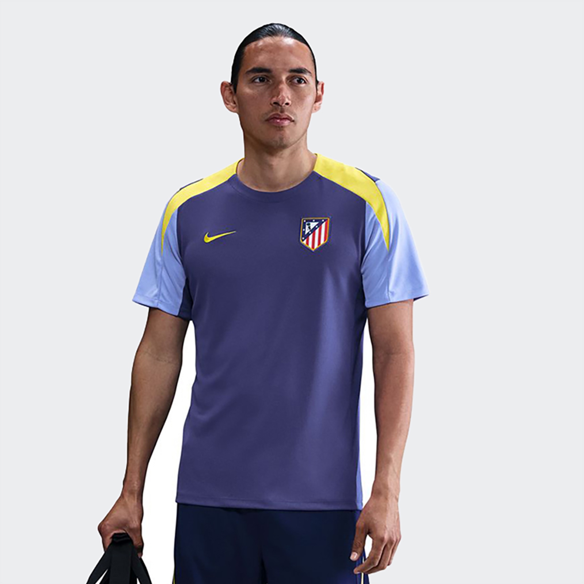 T-shirt de Homem Atlético de Madrid 2025-2026 Strike Roxo-1