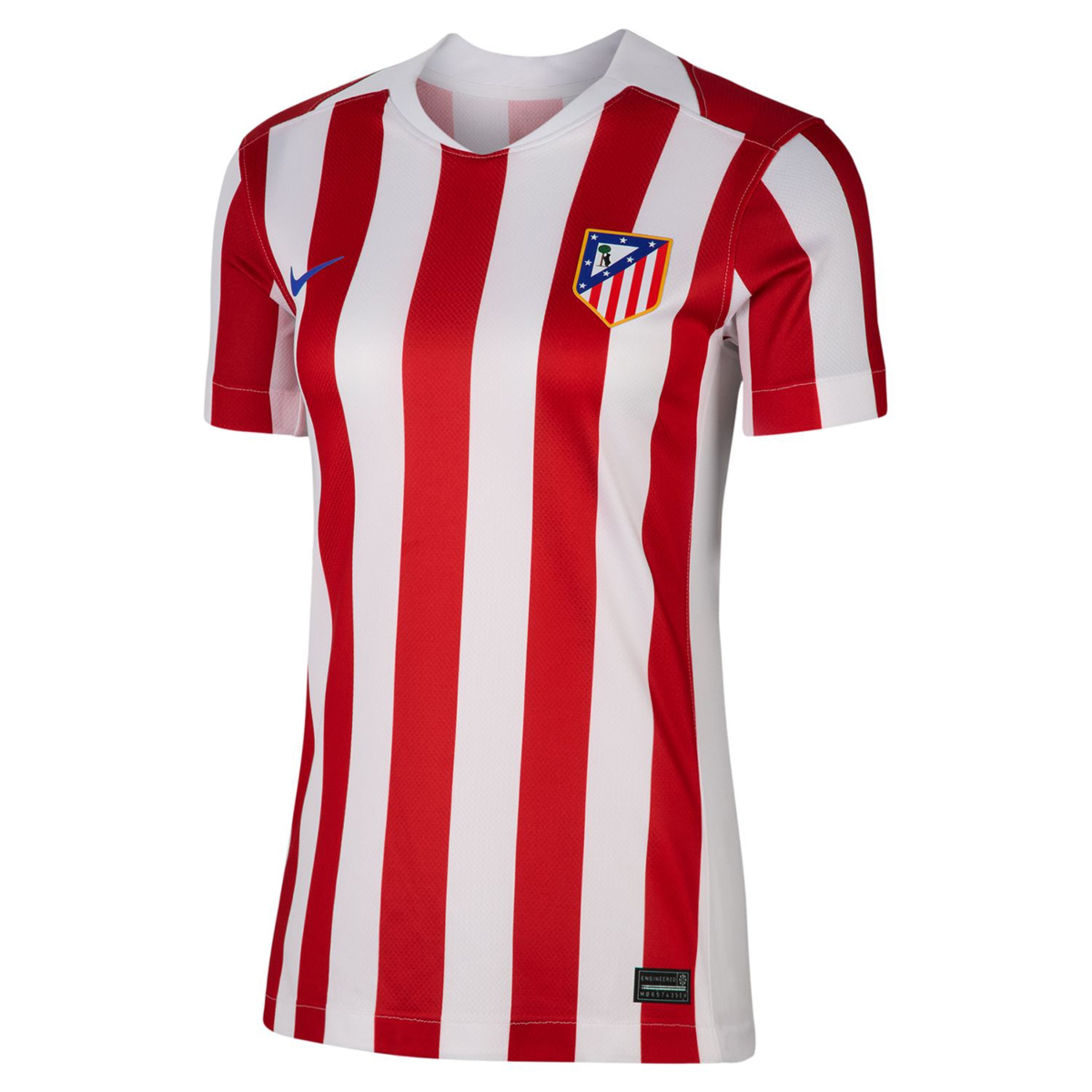 T-shirt de Mulher 1.º Equipamento Atlético de Madrid 2025-2026 Stadium Vermelho / Branco-7