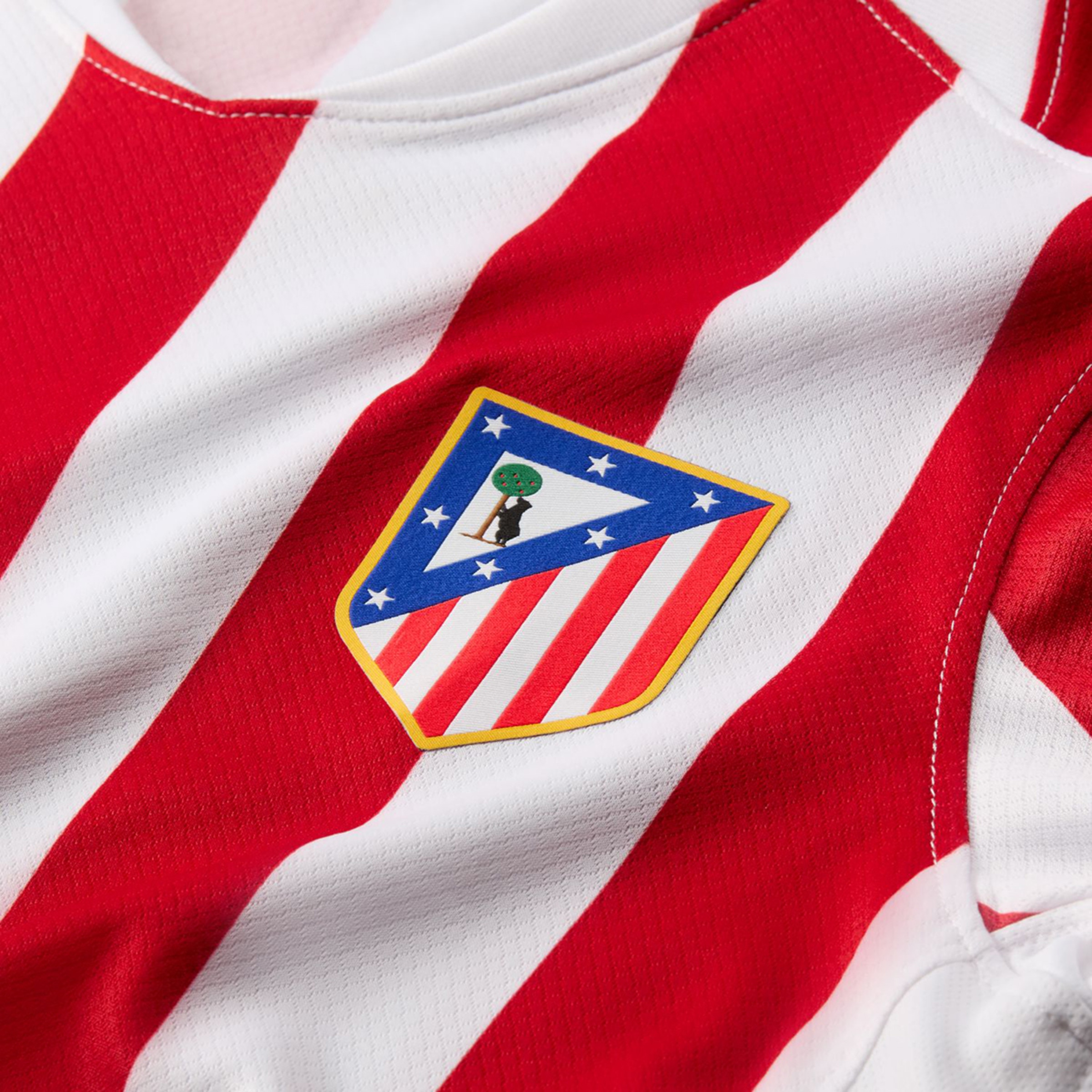 T-shirt de Mulher 1.º Equipamento Atlético de Madrid 2025-2026 Stadium Vermelho / Branco-5