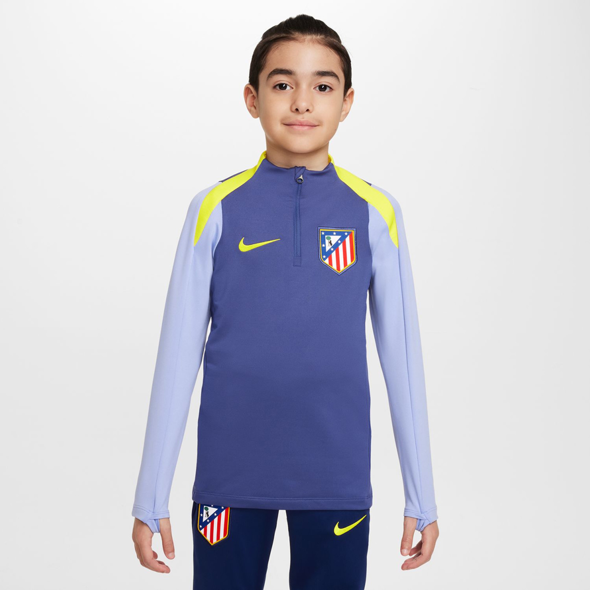 T-shirt de Criança Atlético de Madrid 2025-2026 Strike Roxo-1