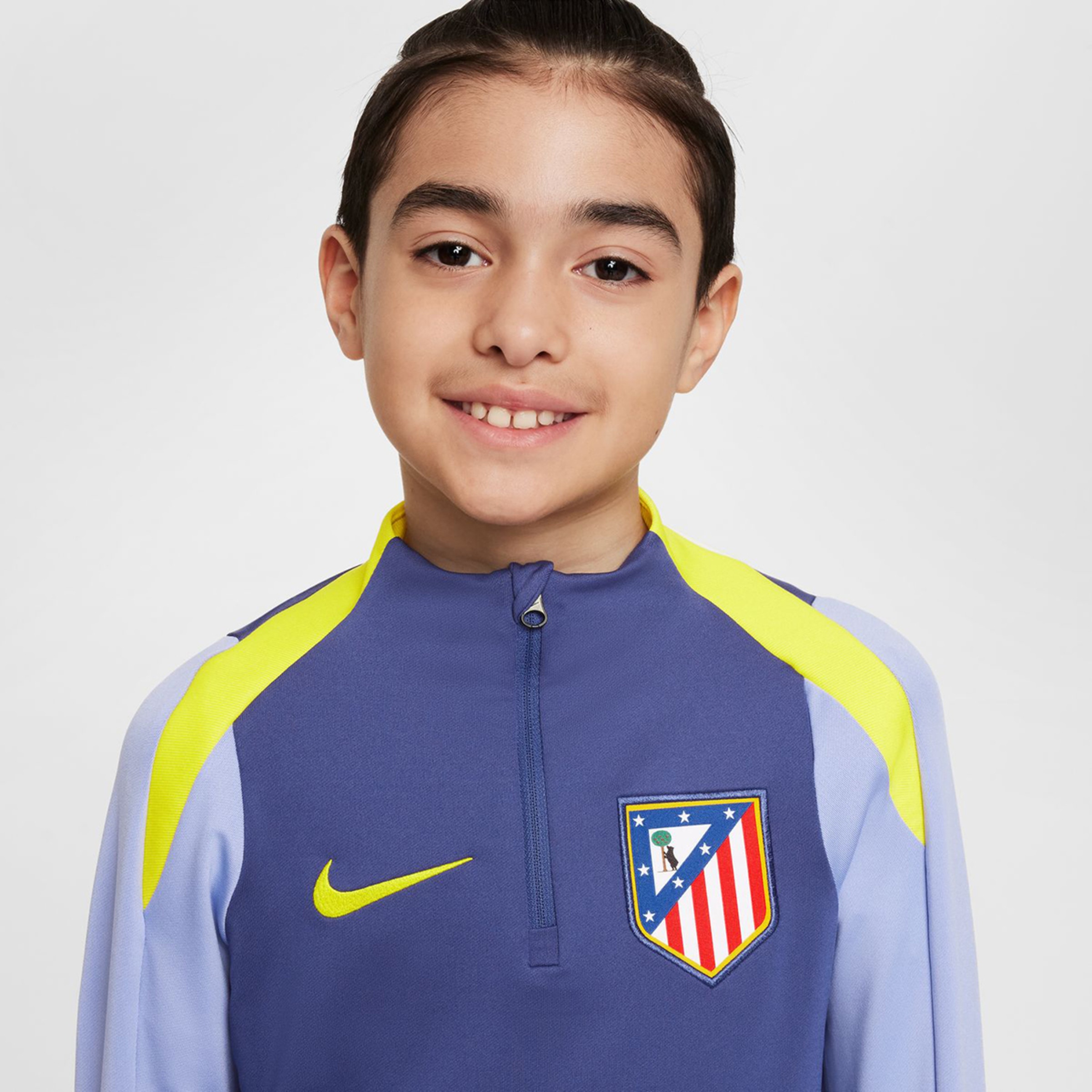 T-shirt de Criança Atlético de Madrid 2025-2026 Strike Roxo-7