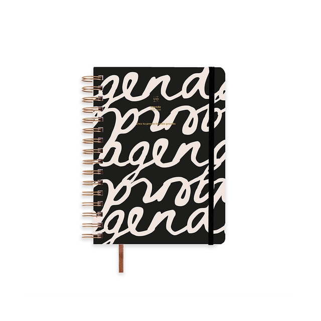 Imagen 0 de Agenda escolar 12 meses 2025-2026 168x220 mm día página Noir UO Negro castellano