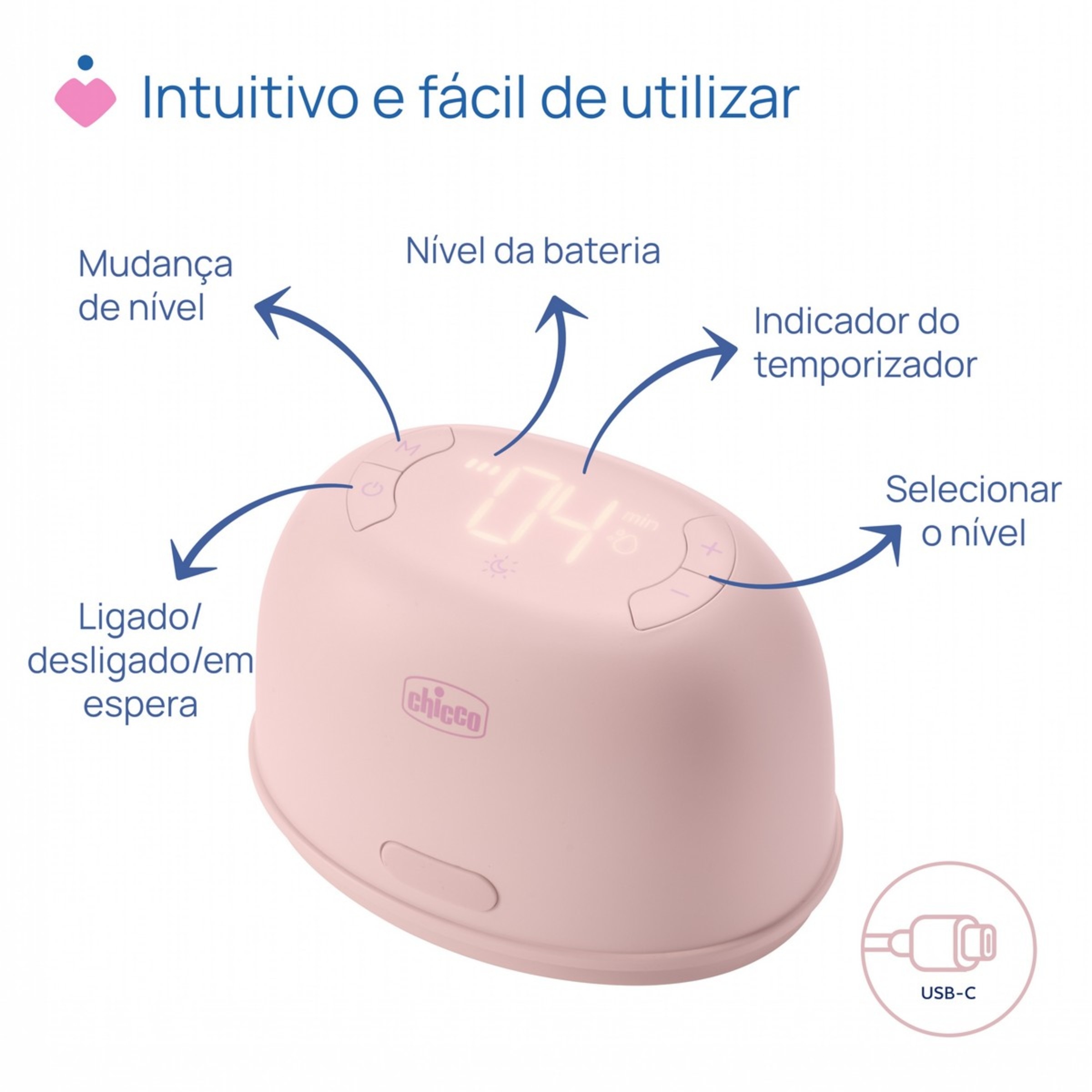 Bomba Tira-Leite Elétrica Stimolatte Branco-6