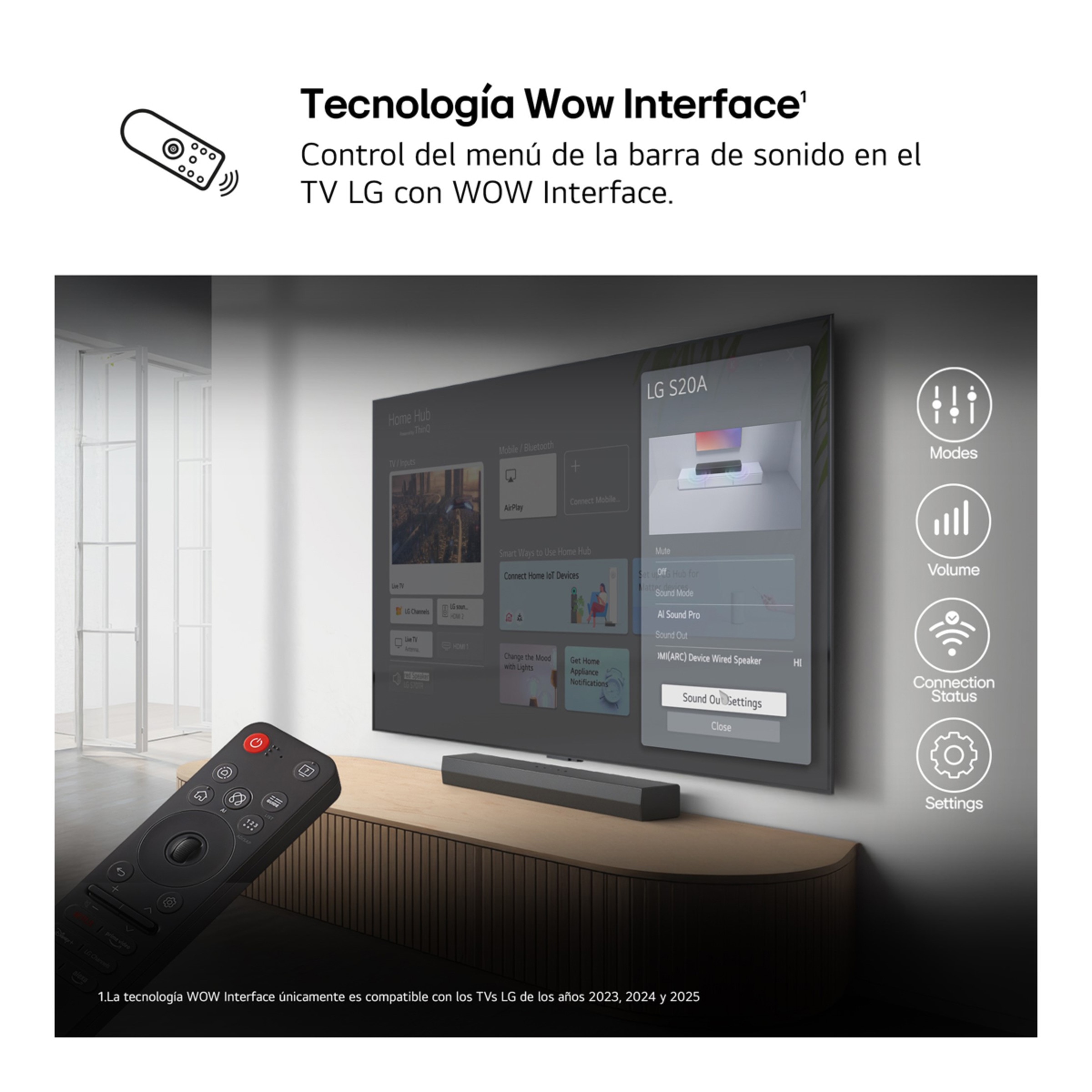 Barra de Sonido LG S20A, 2.0, 50W, Bluetooth 5.3, HDMI-ARC, compacta con doble woofer integrado, Dolby Digital, DTS Digital Surround, Negro Negro-6