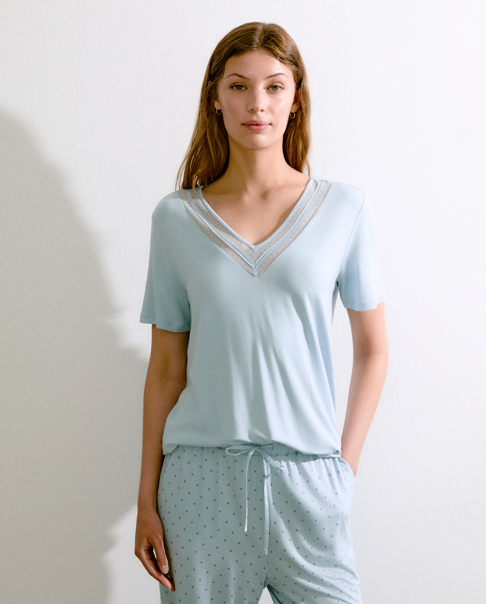 Camisola de Pijama Cerúleo-1