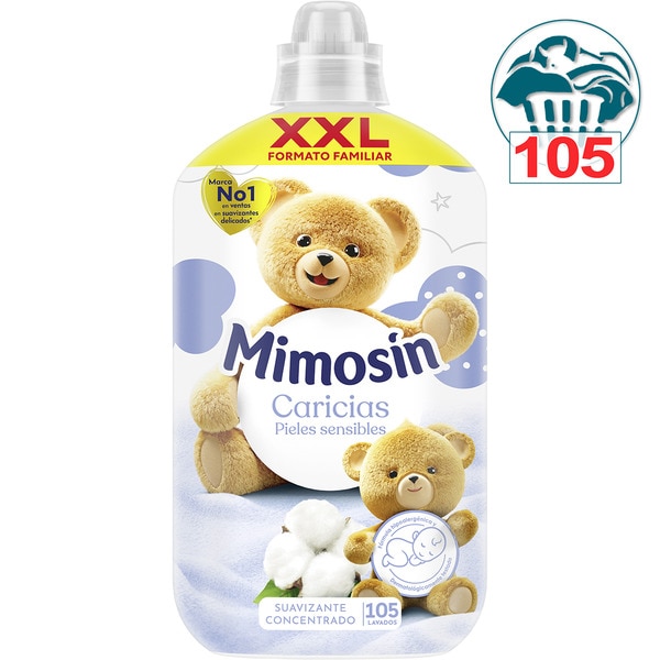 Weichspülerkonzentrat hypoalergen Weich und Schonend Streicheleinheiten Flasche 105 Dosis