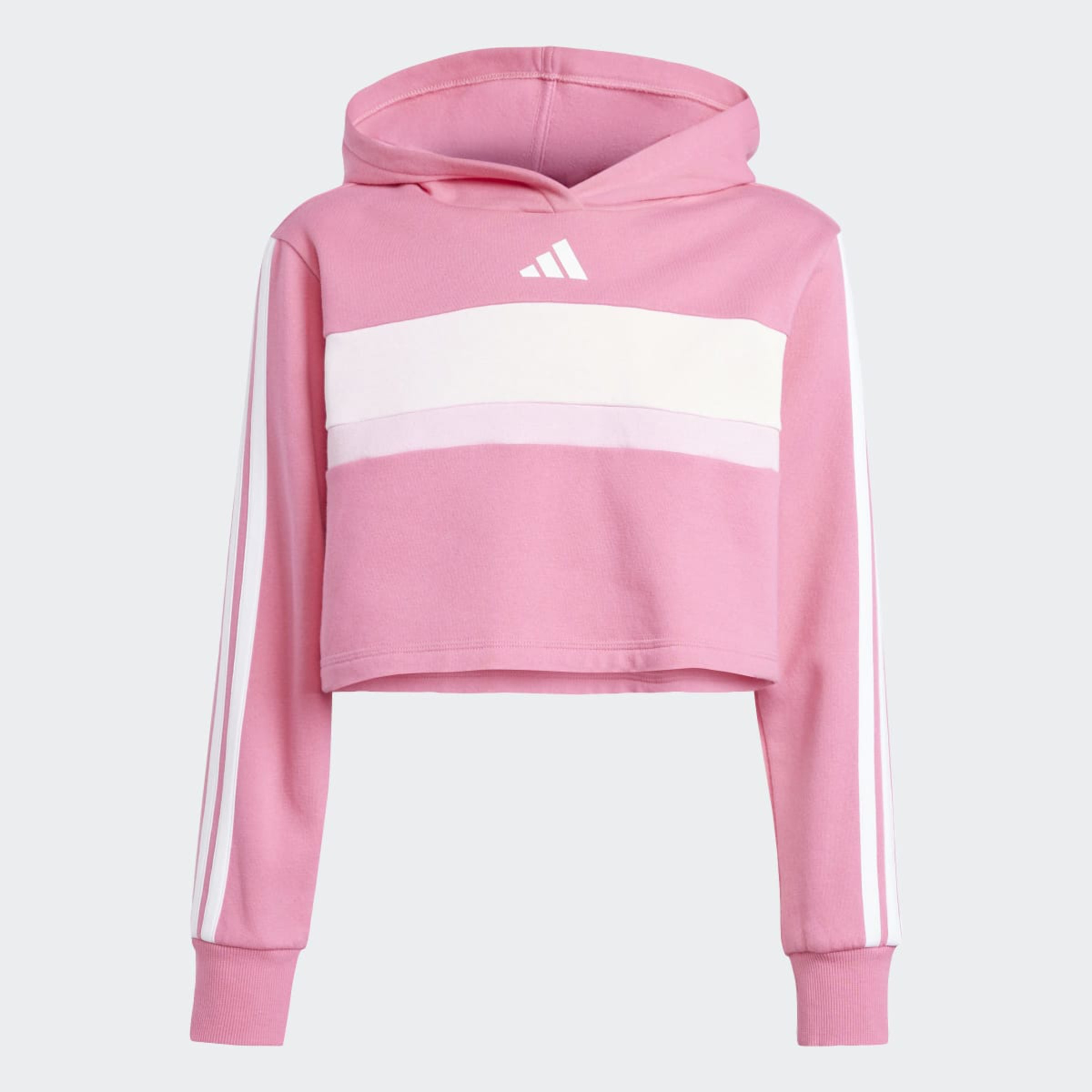 Fato de Treino de Menina Essentials Tiberio Fleece 3 Faixas Rosa-7