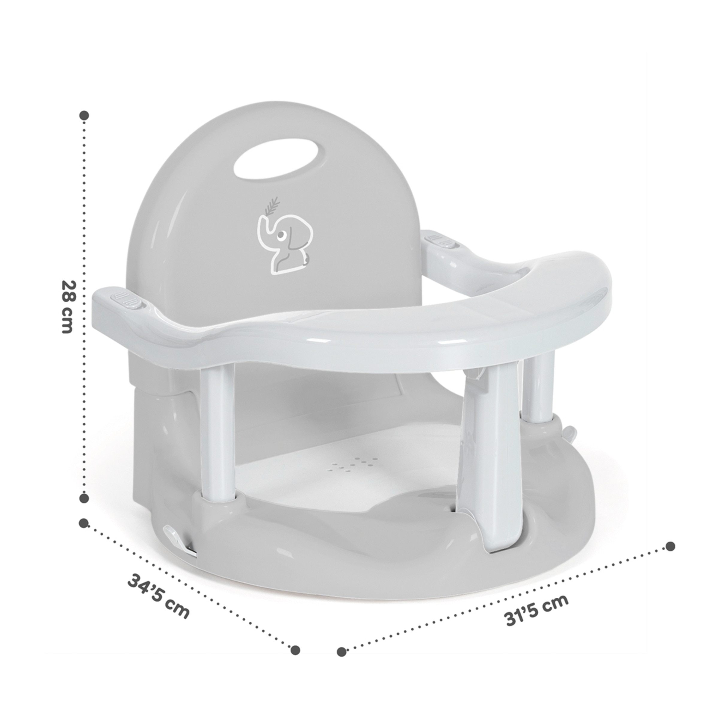 Asiento de baño elfi Gris-4