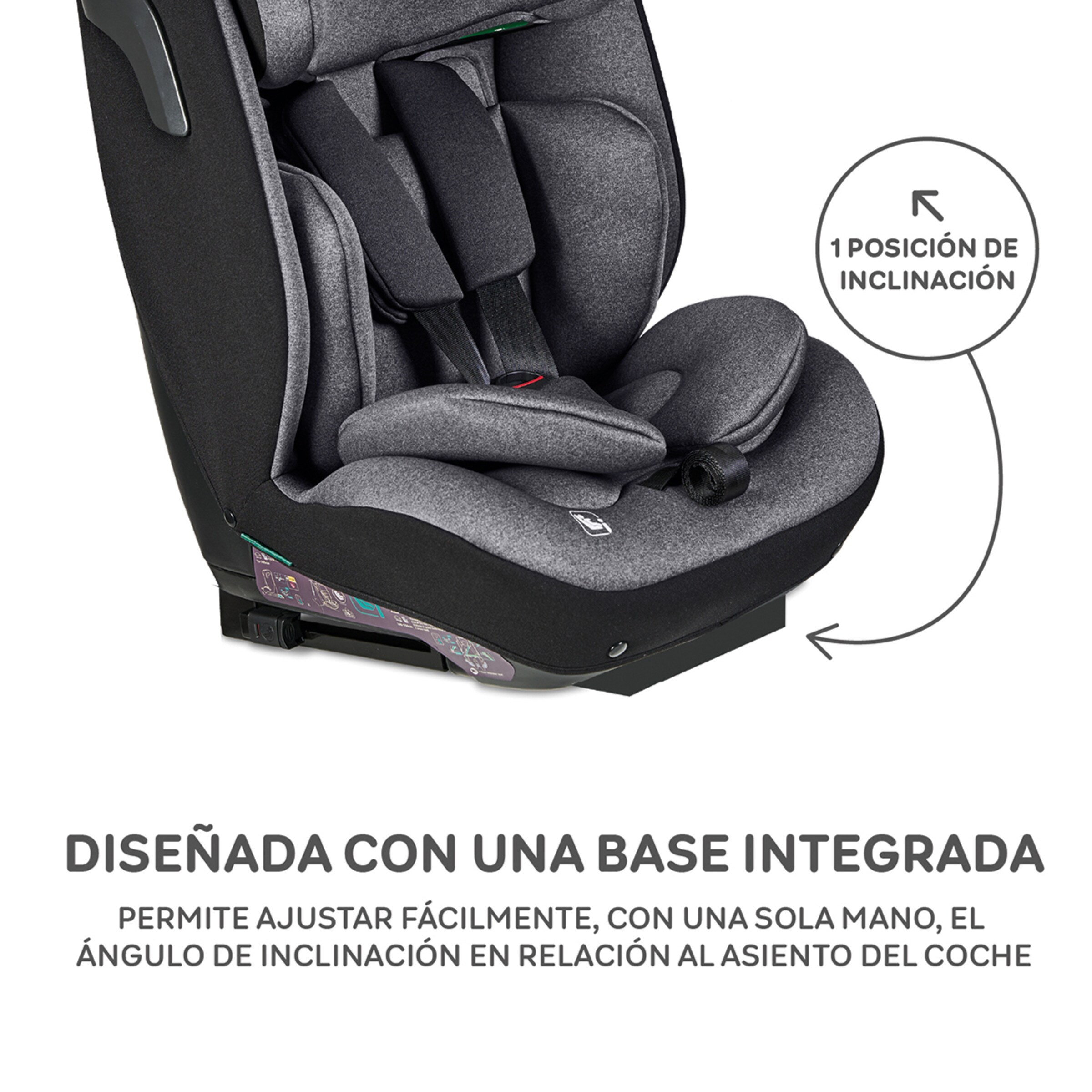 Silla de auto Bari I-Size (75-150cm) Gris-16