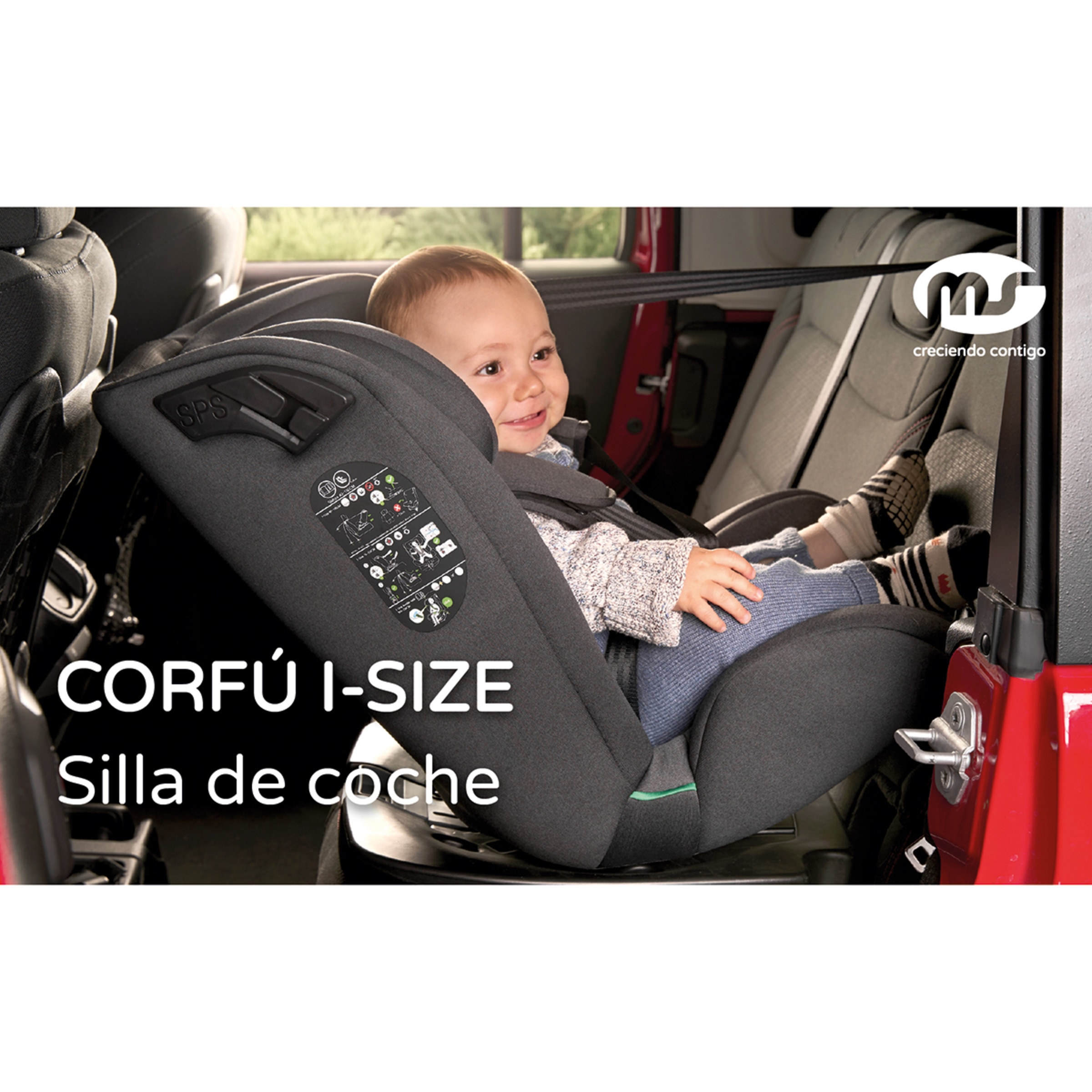 Silla de auto Corfú I-Size (40-150cm) Gris-20