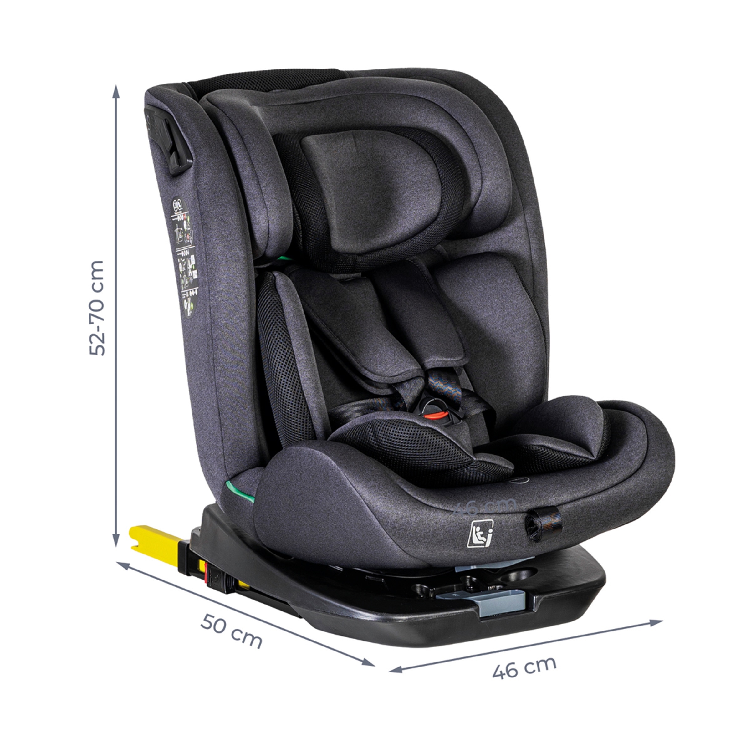 Silla de auto Corfú I-Size (40-150cm) Gris-26