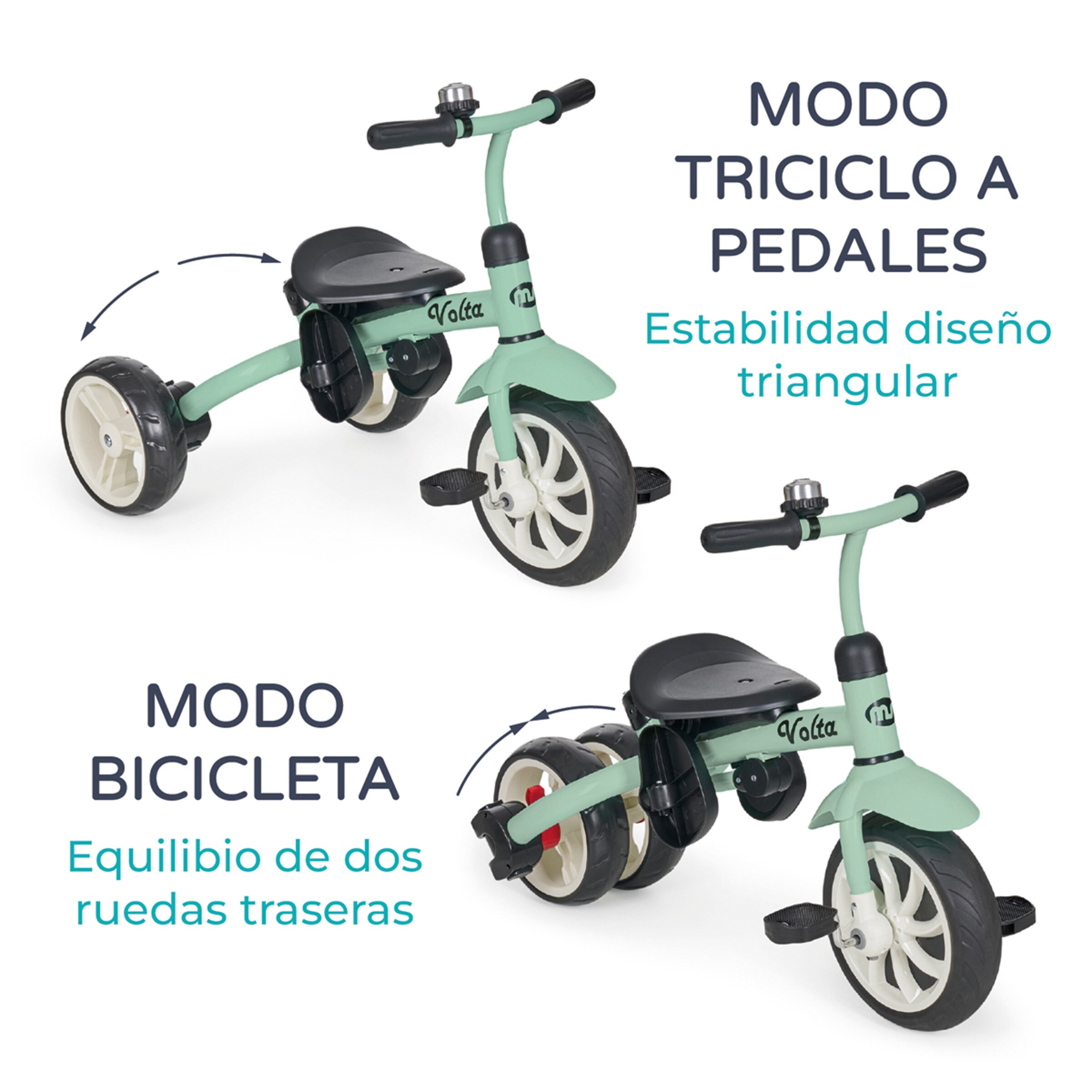 Triciclo volta Verde-3