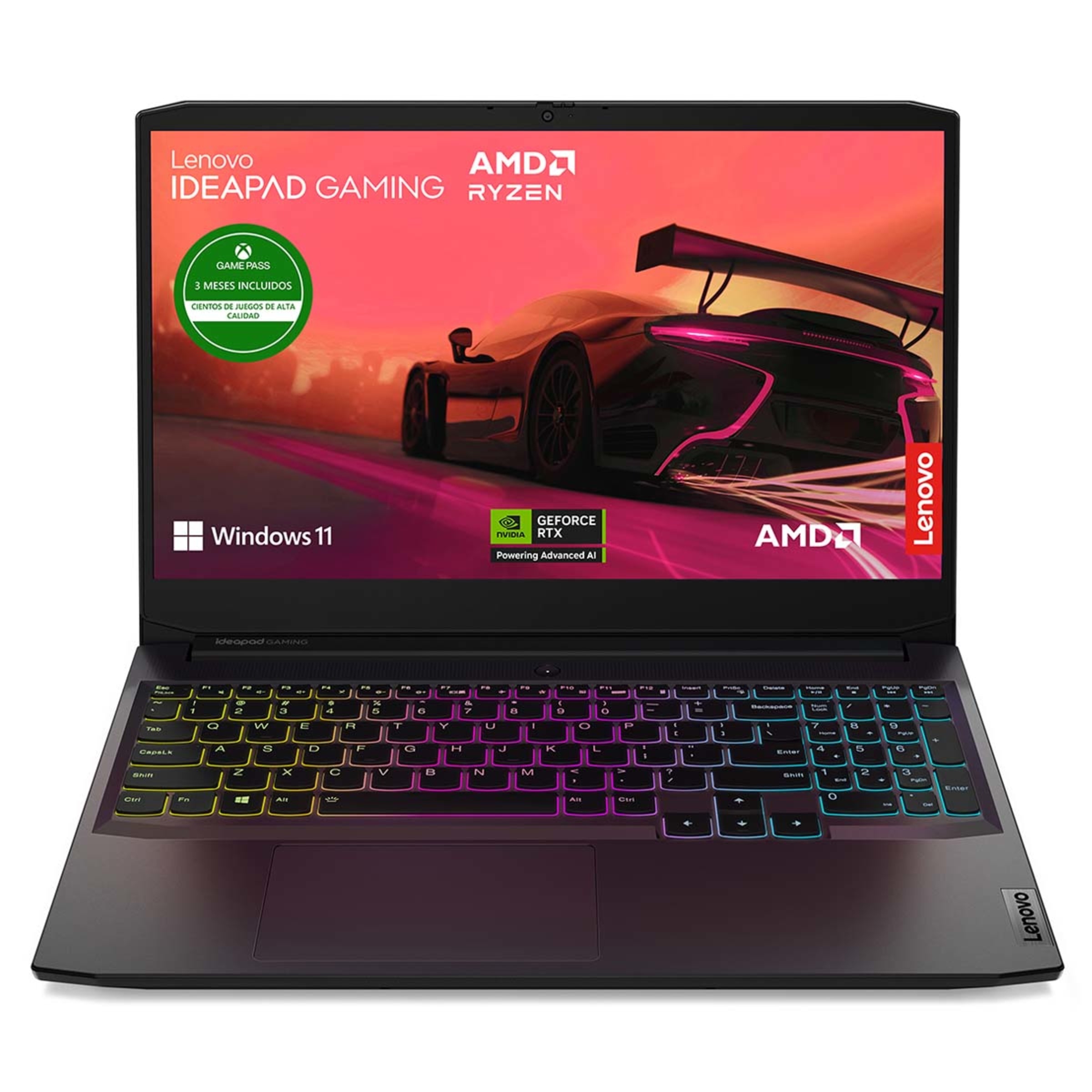 Portátil Gaming Lenovo IdeaPad 3 15ACH6, Ryzen 5-5500H, 16GB