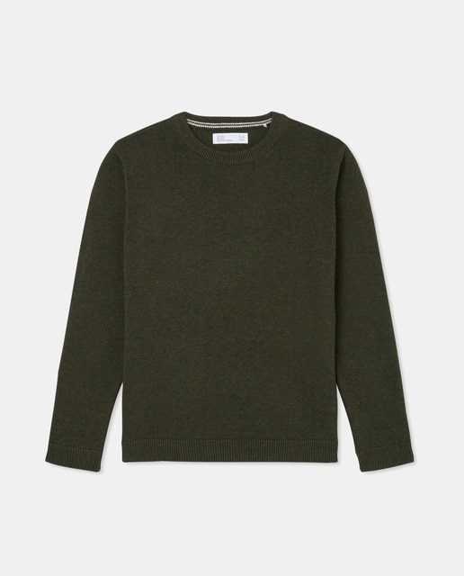 Imagem 0 de Camisola de Malha Básica de Tricot Lisa com Gola Redonda