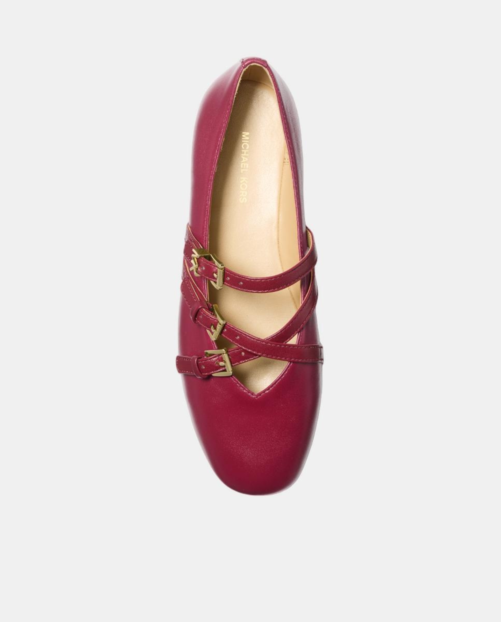 Sabrinas com Fechos de Fivela Vermelho/Grená-4
