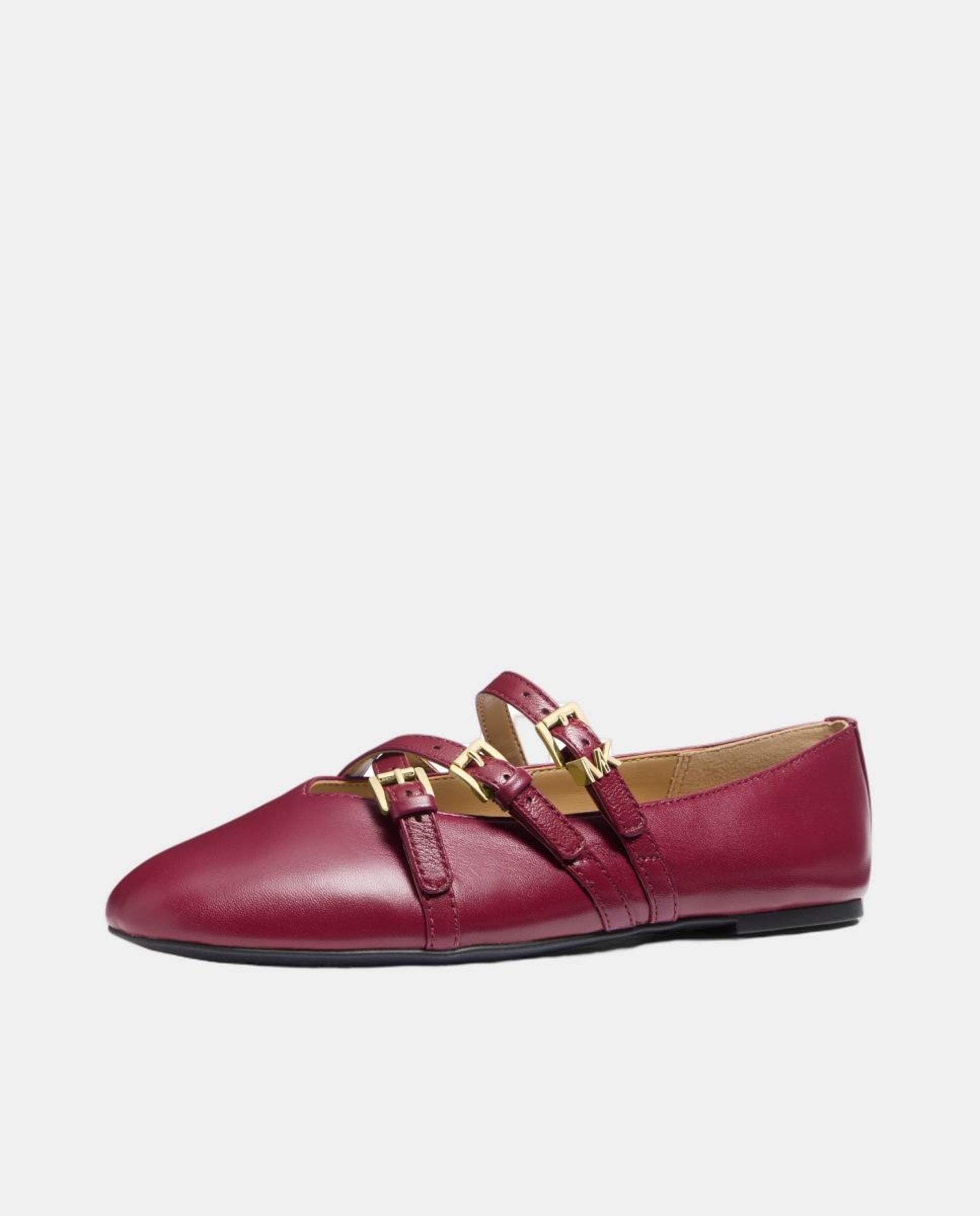 Sabrinas com Fechos de Fivela Vermelho/Grená-3