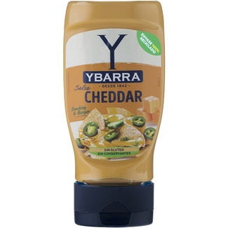 salsa cheddar sin gluten bote 250 g - Ybarra